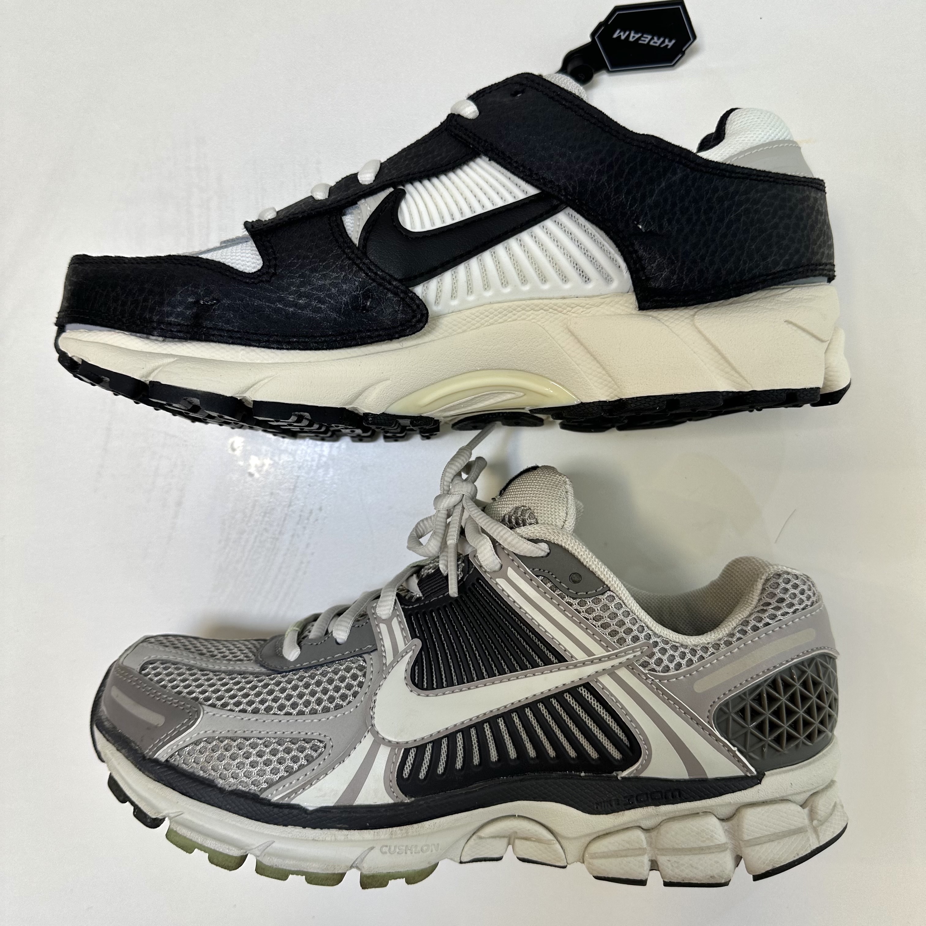 (W) Nike Zoom Vomero 5 Wolf Grey and Black, (W) Nike Zoom Vomero 5 Cobblestone and Flat Pewter 착용 스타일 - 3