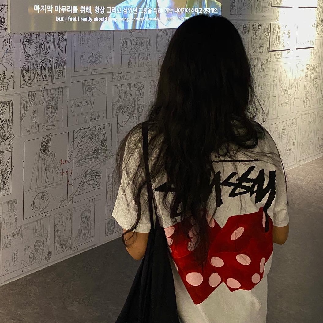 Stussy Diced Out T-Shirt White 착용 스타일