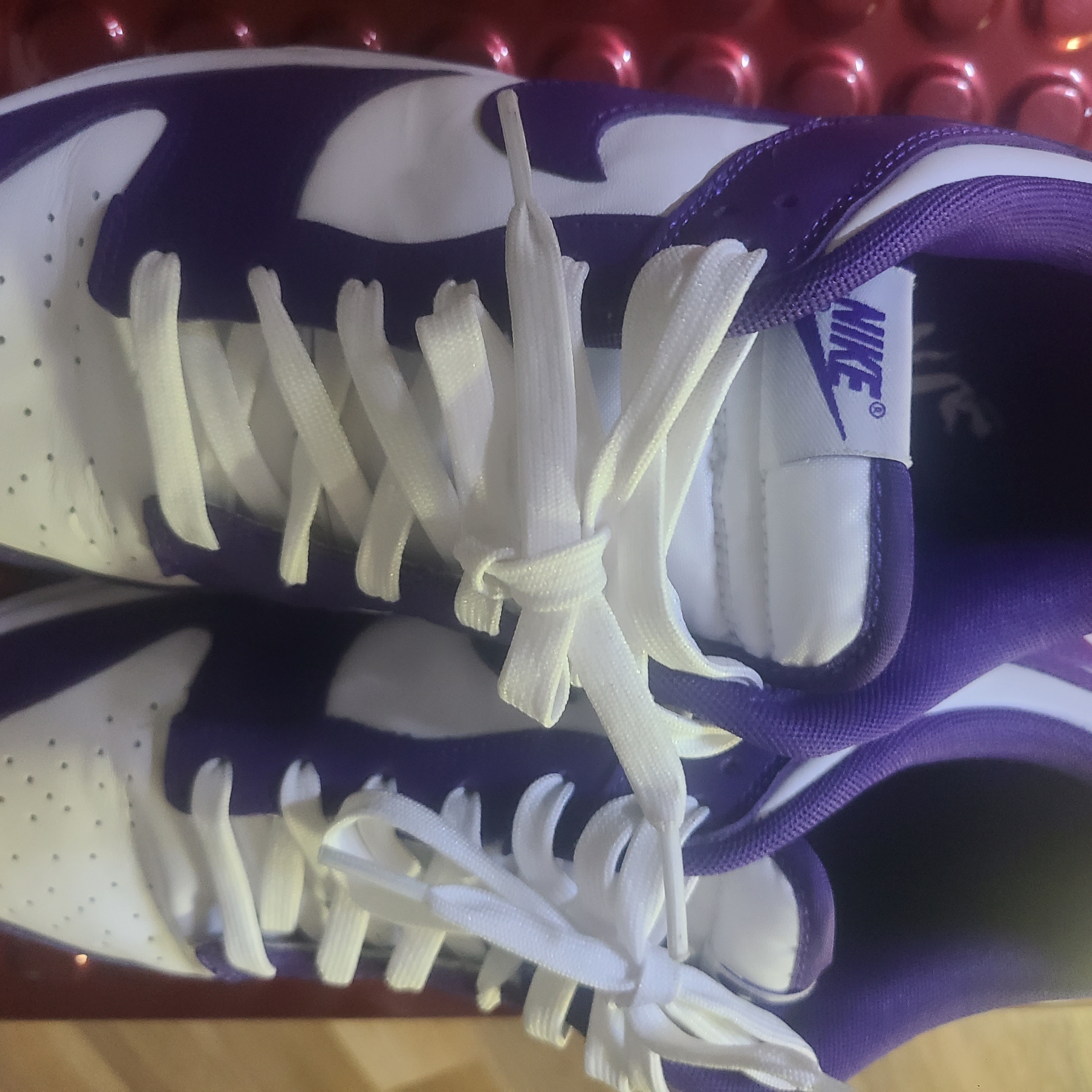 Nike Dunk Low Retro Championship Court Purple 착용 스타일