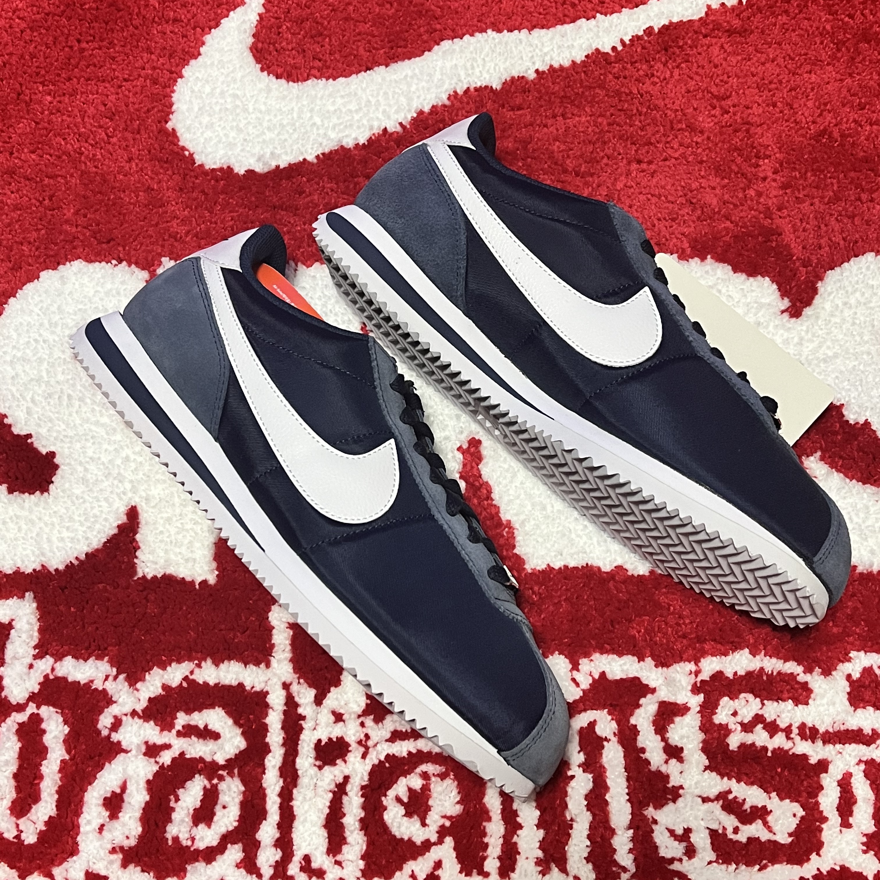 (W) Nike Cortez Midnight Navy 착용 스타일