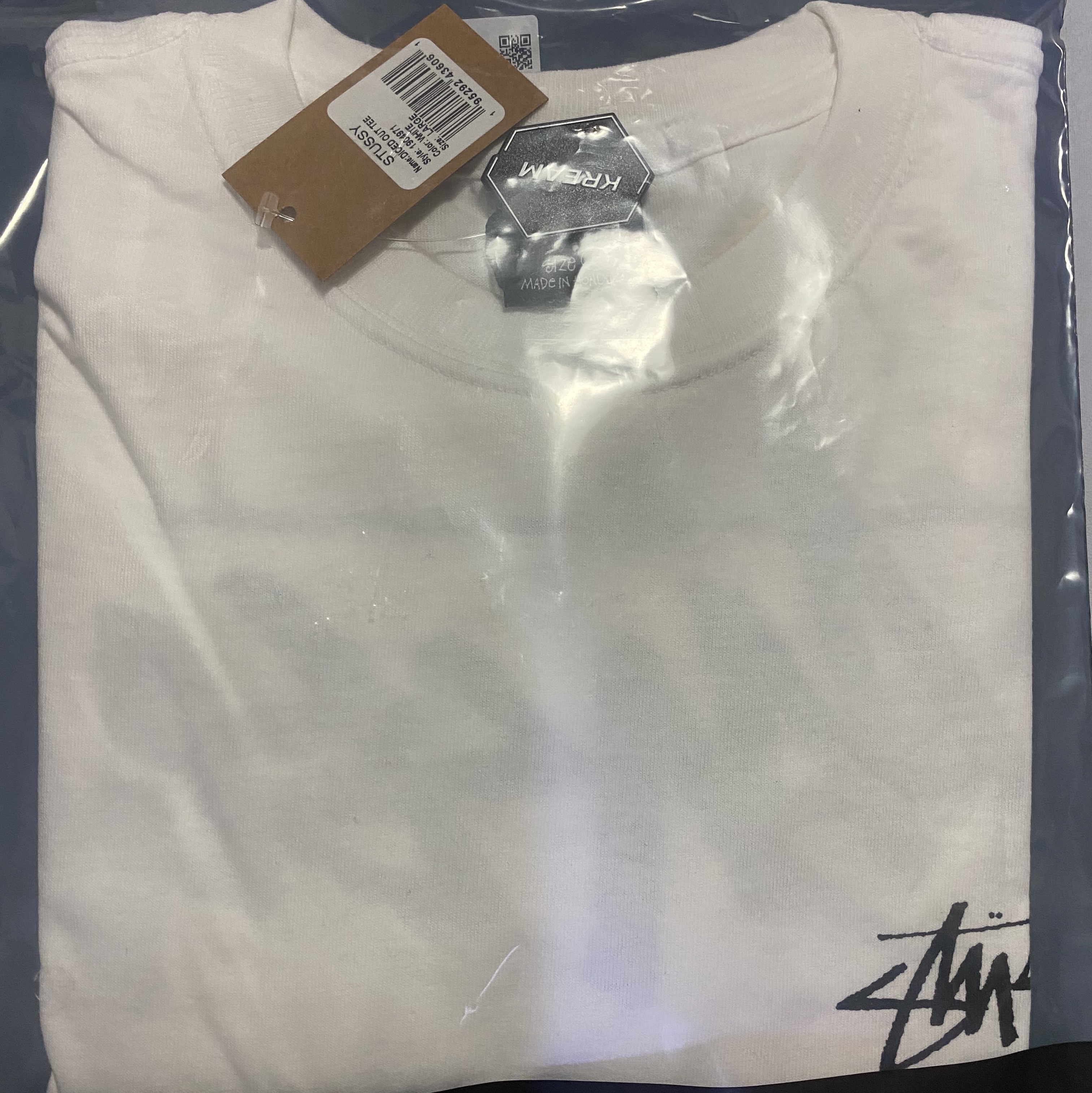 Stussy Diced Out T-Shirt White 착용 스타일