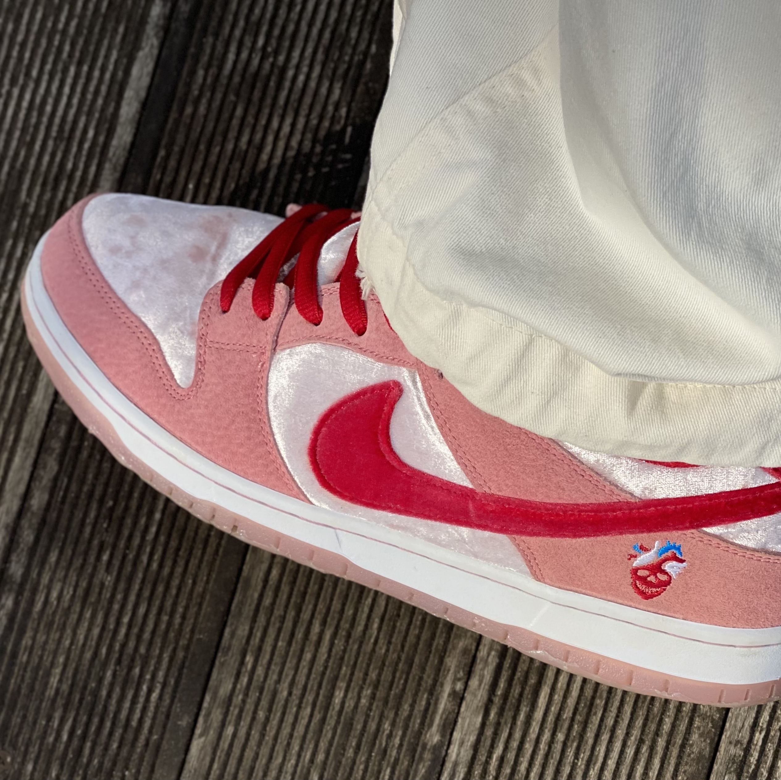 Nike x StrangeLove SB Dunk Low Pink (Regular Box) 착용 스타일