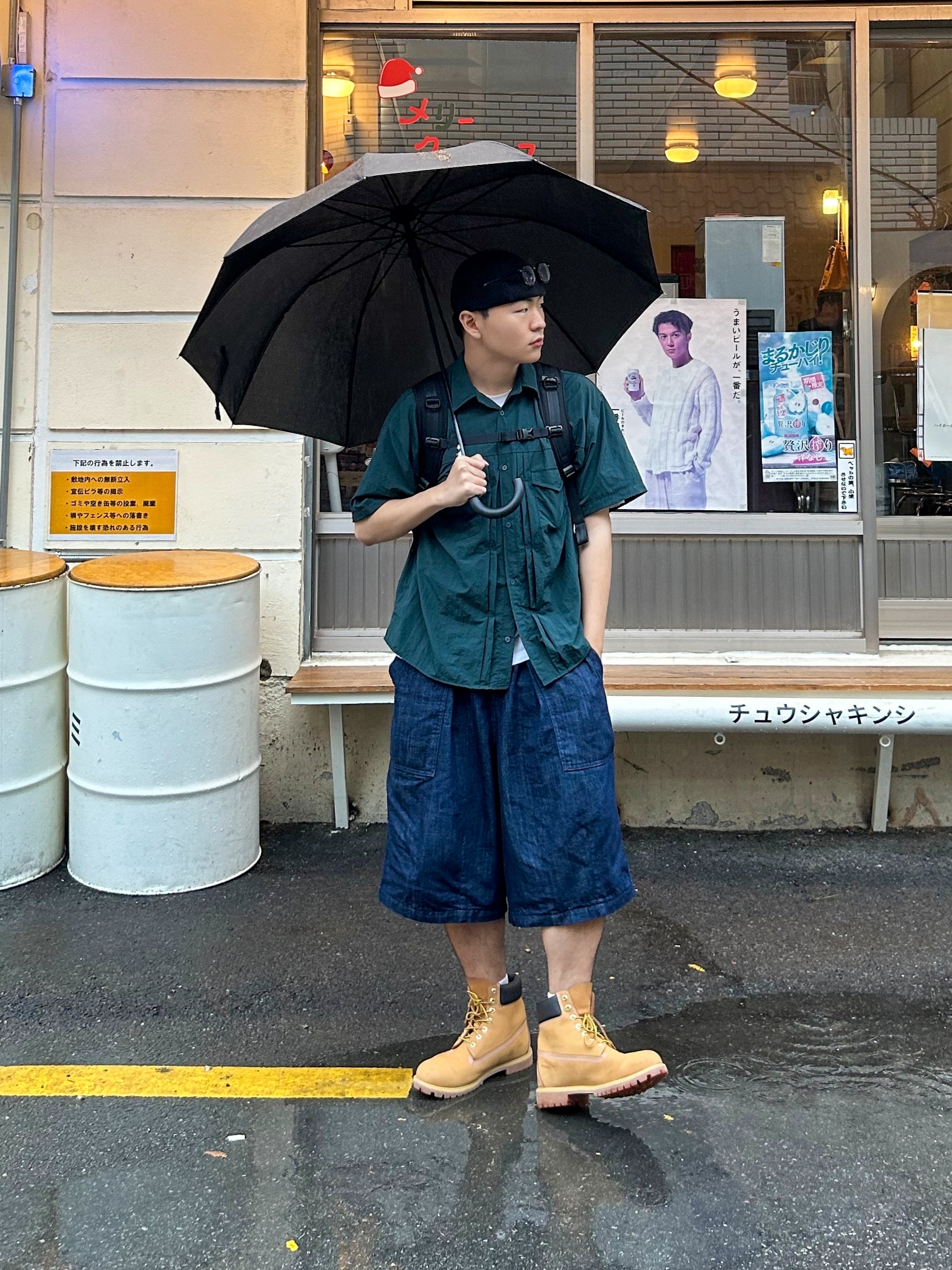 Timberland x Comme des Garcons Shirt x Supreme 6 Inch Boot Wheat - Medium 착용 스타일 - 3