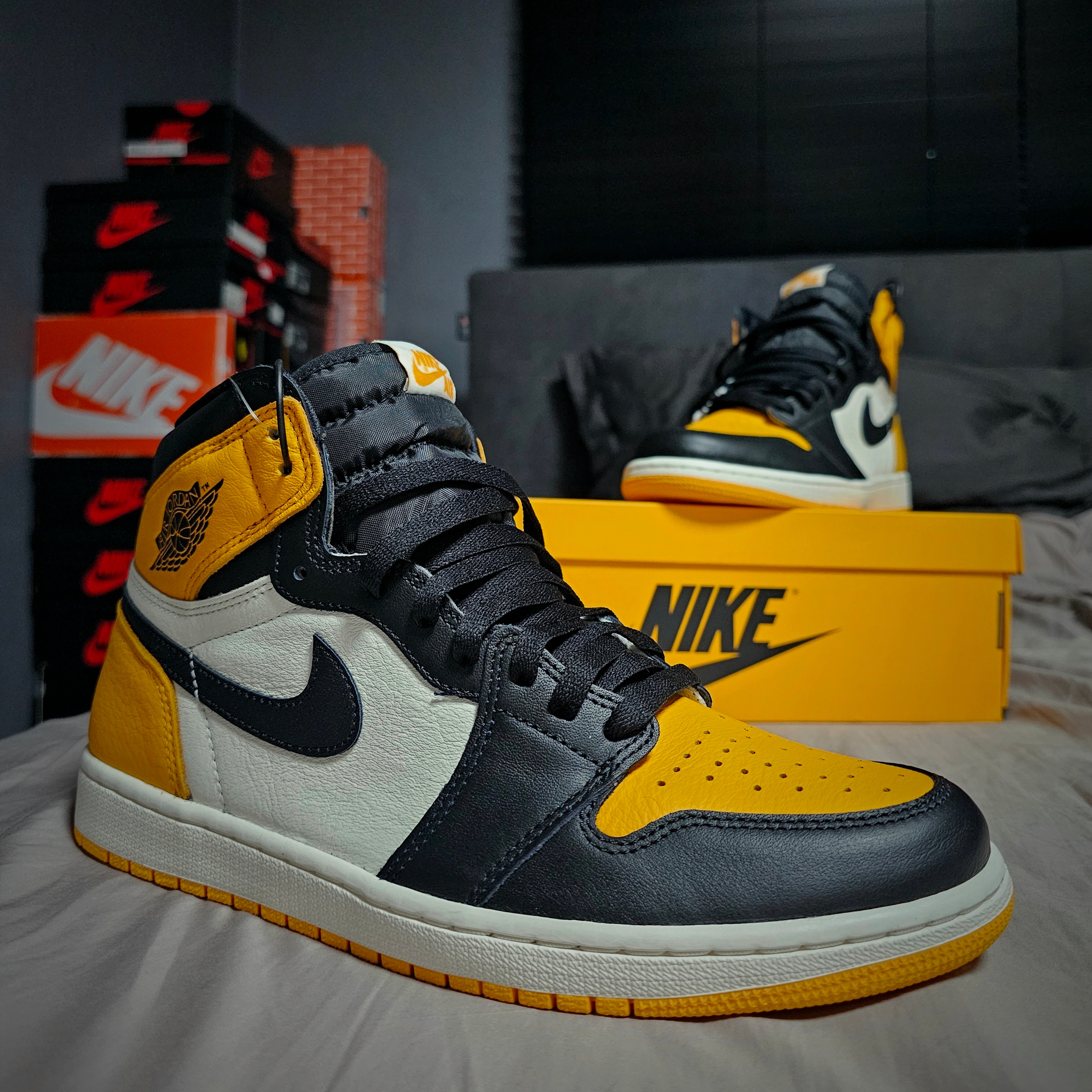 Jordan 1 Retro High OG Taxi 착용 스타일 - 1