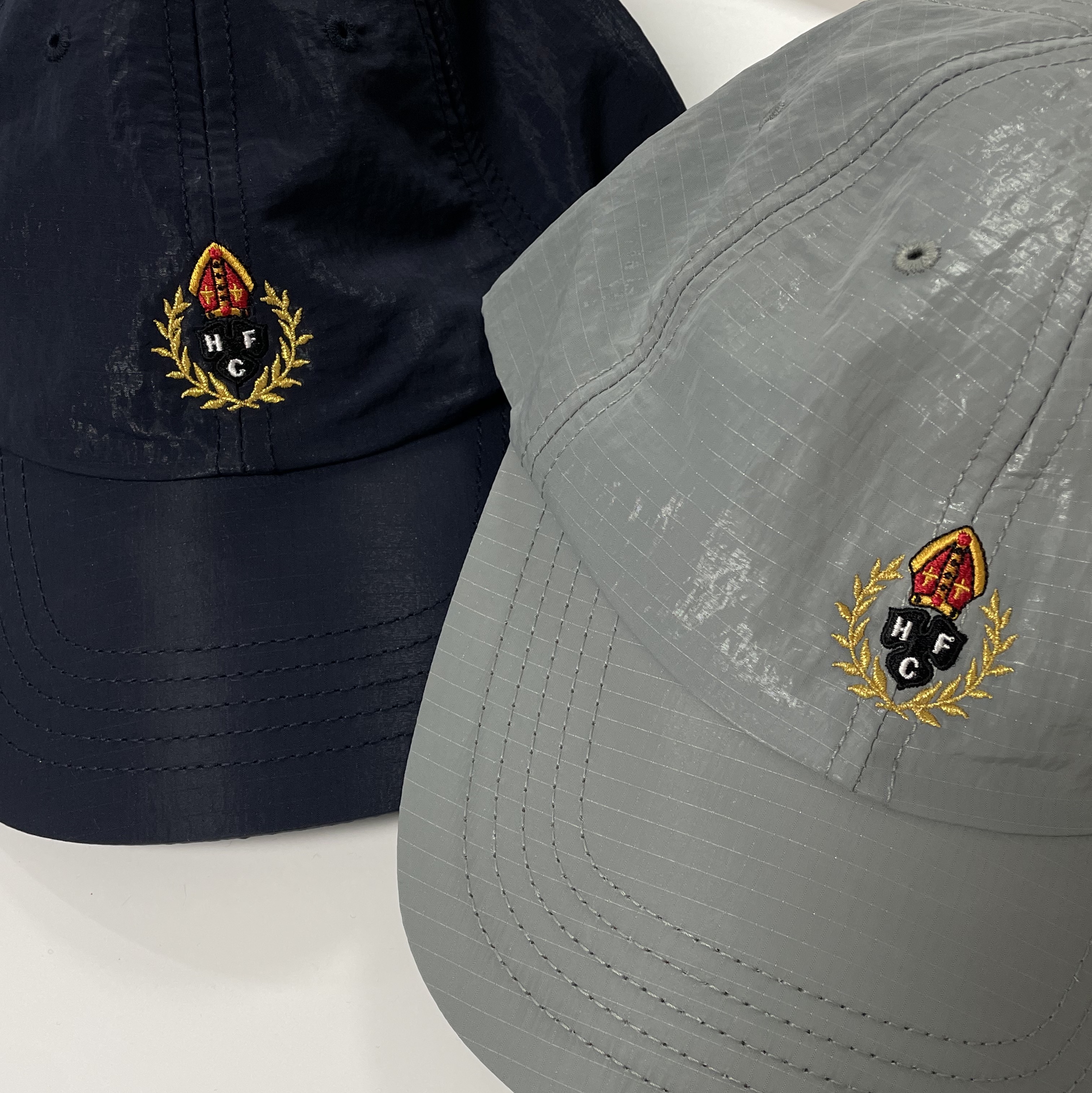 Heritage Floss Crest Nylon Ripstop Washer Cap Grey 착용 스타일