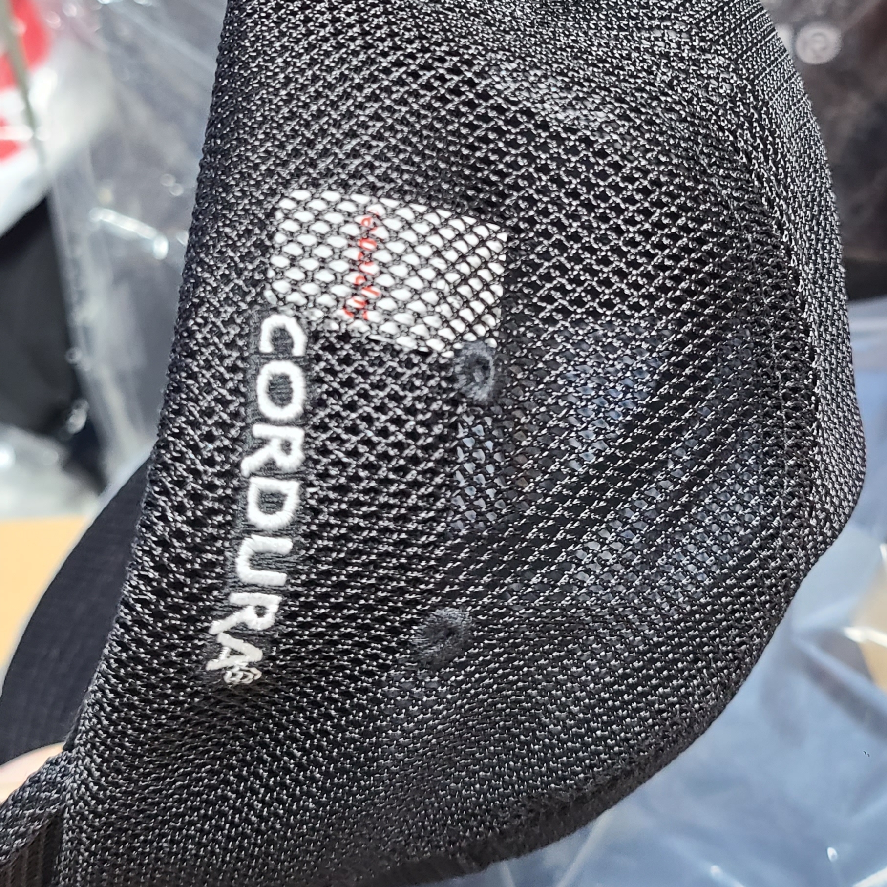 Supreme Mesh Cordura Camp Cap Black - 23SS 착용 스타일 - 4