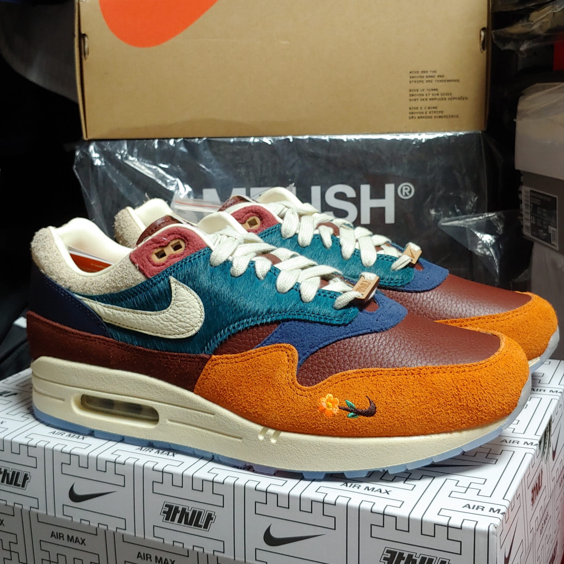 Nike x Kasina Air Max 1 SP Won-Ang Orange 착용 스타일 - 2
