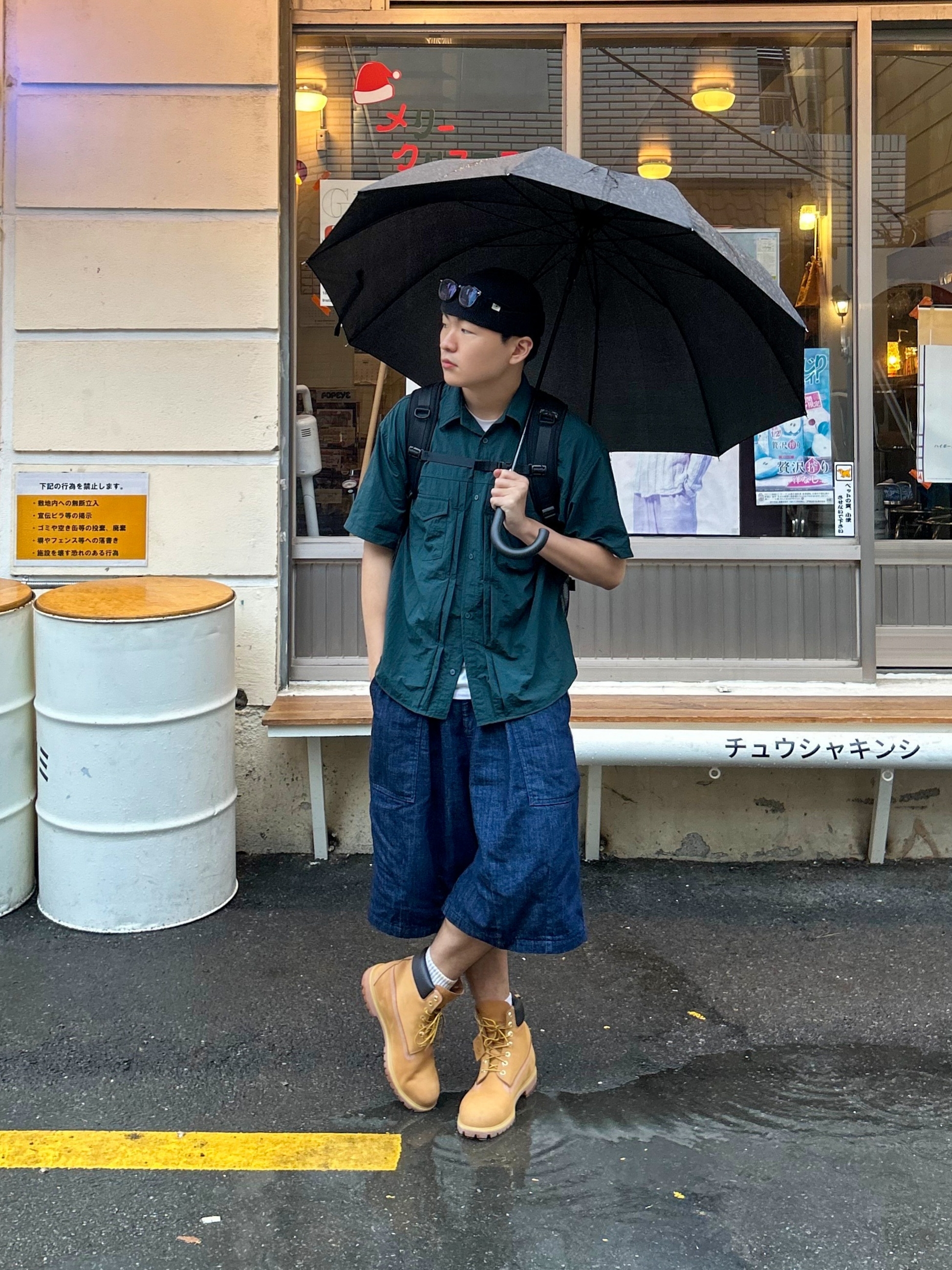 Timberland x Comme des Garcons Shirt x Supreme 6 Inch Boot Wheat - Medium 착용 스타일 - 1