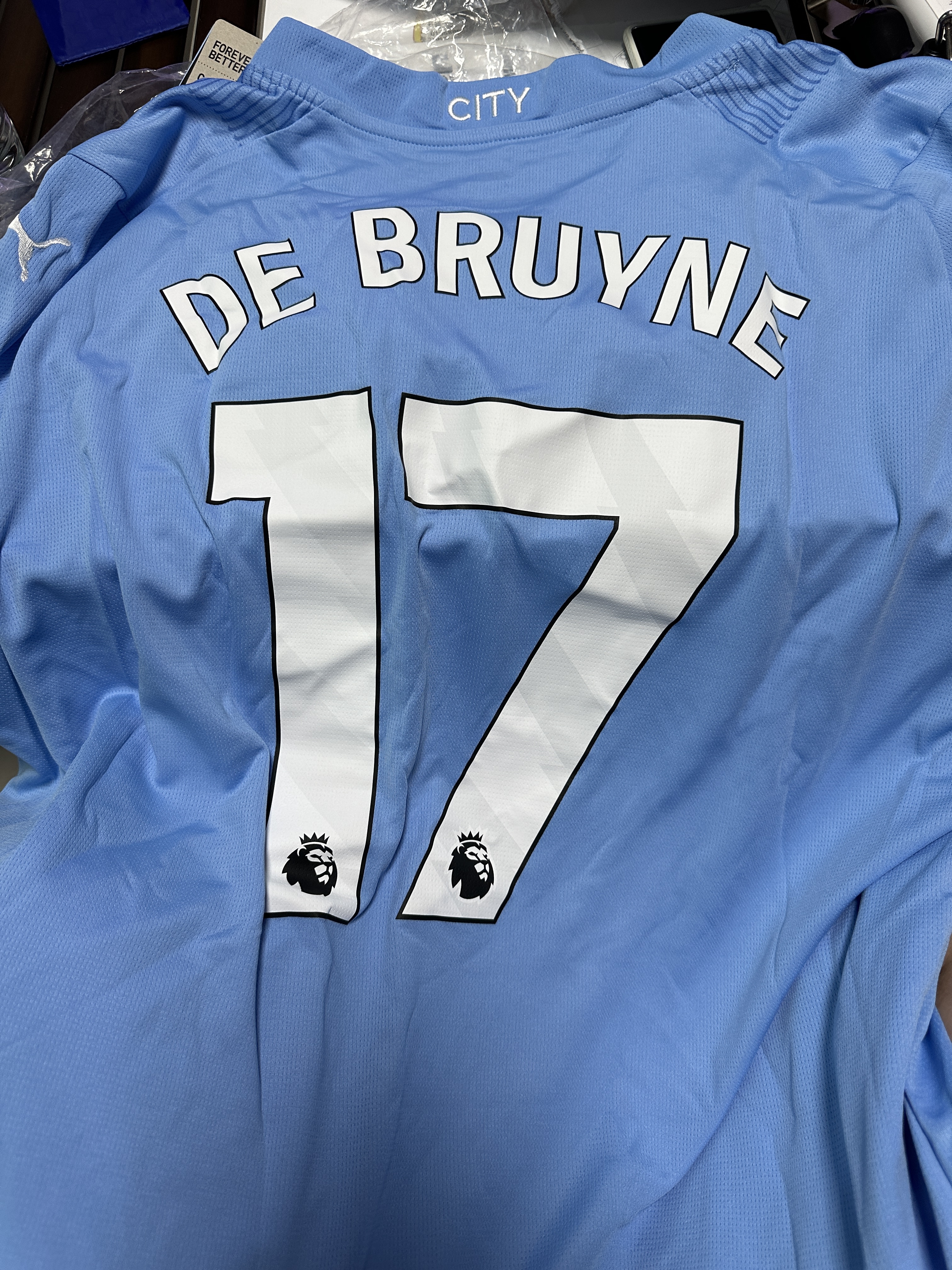 Puma Manchester City 2023/24 Home Jersey Team Light Blue (Non Marking Ver.) 착용 스타일