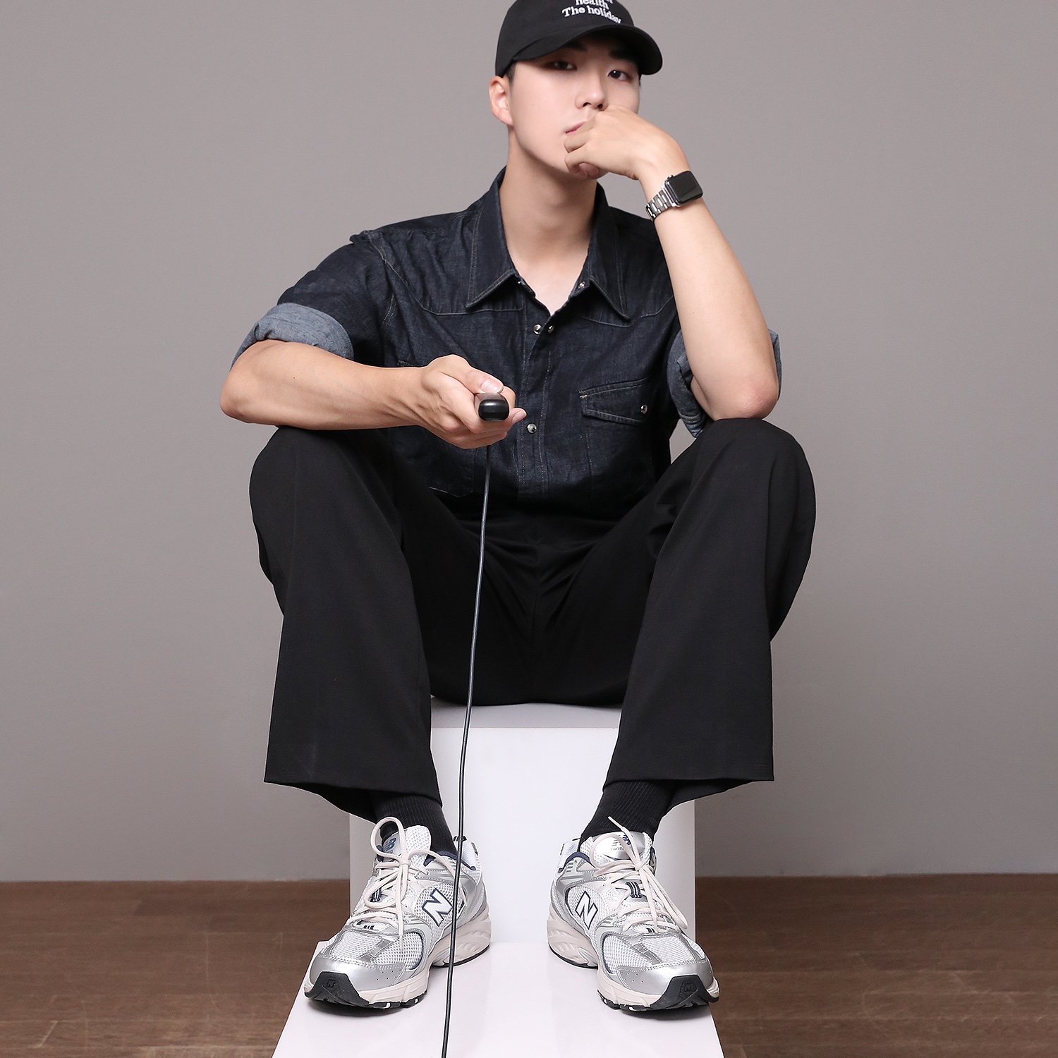 New Balance 530 Steel Grey 착용 스타일