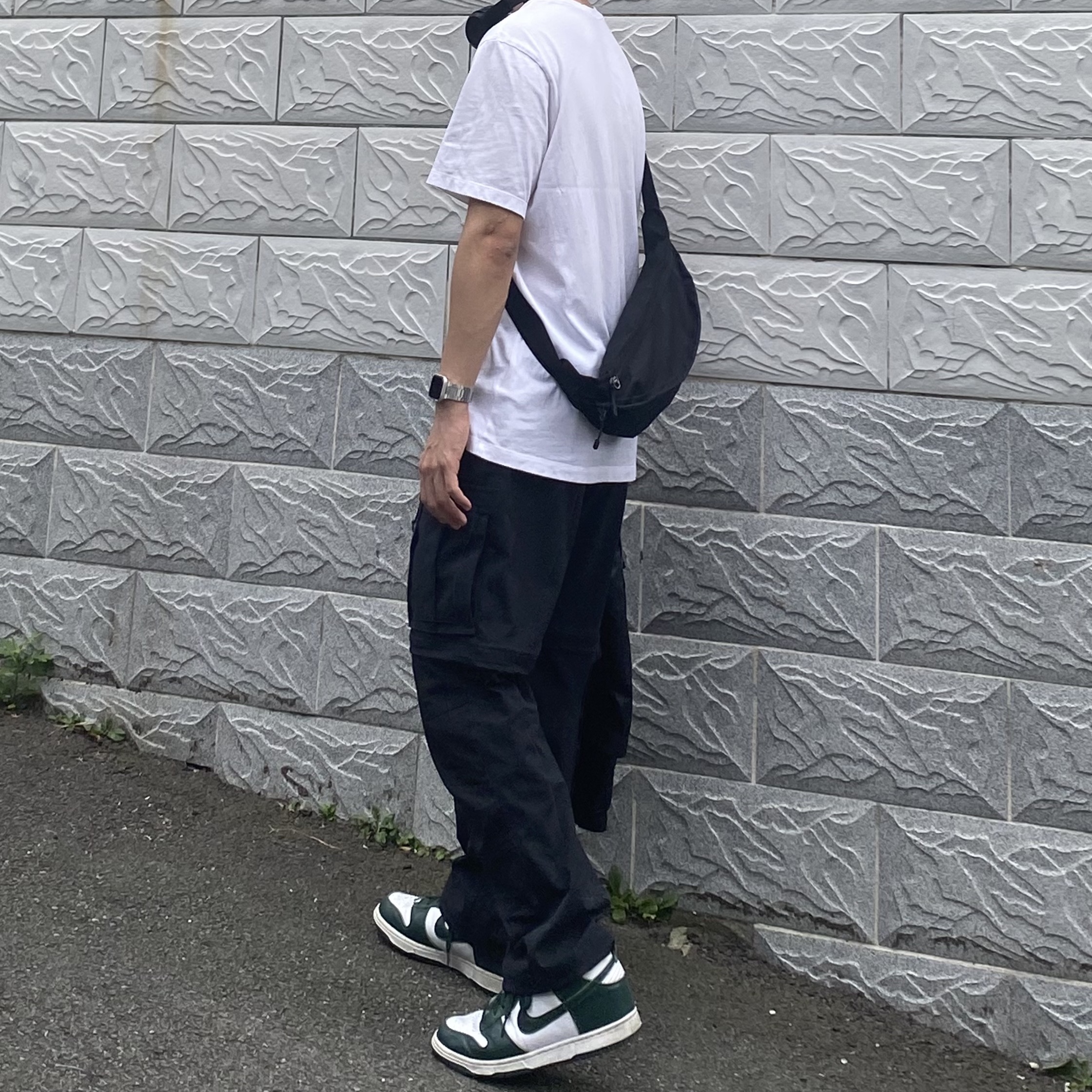 Nike Dunk High SP Spartan Green, Nike ACG Smith Summit Cargo Pants Black Summit White - Asia 착용 스타일