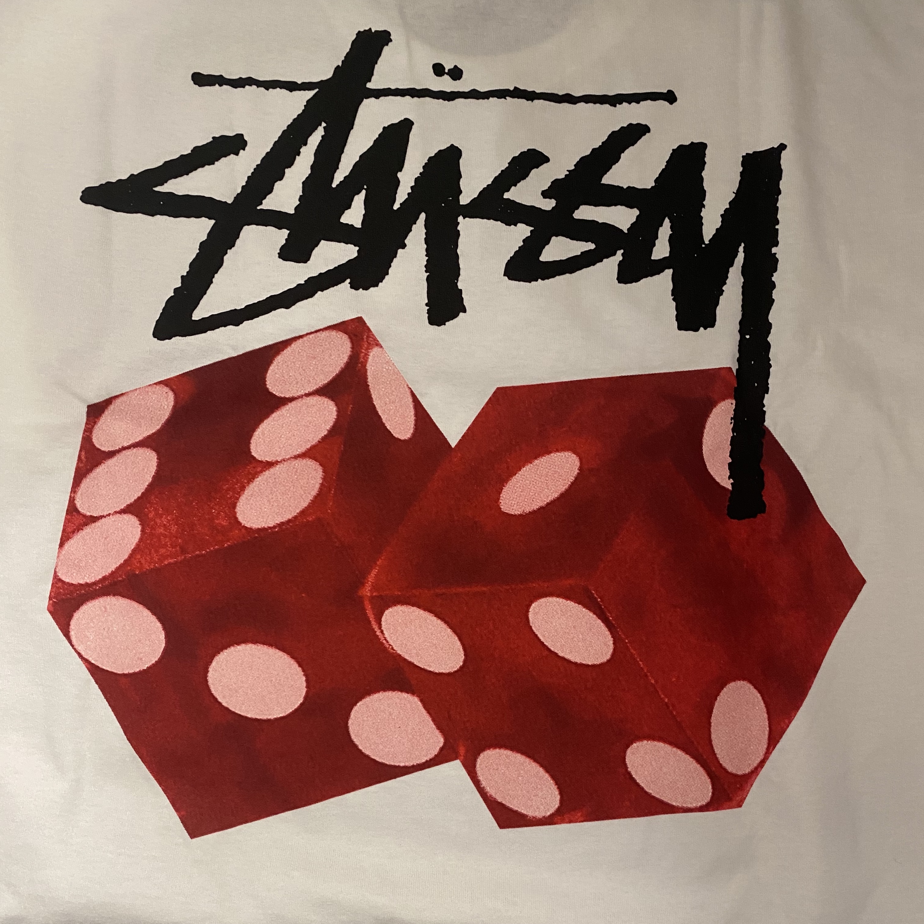 Stussy Diced Out T-Shirt White 착용 스타일