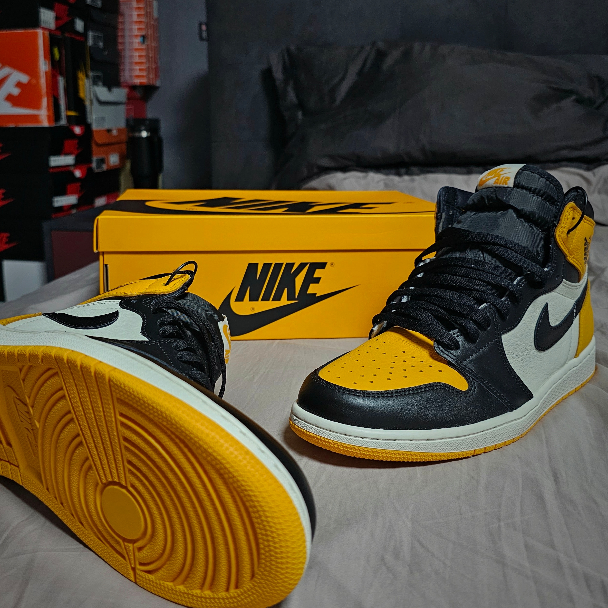 Jordan 1 Retro High OG Taxi 착용 스타일 - 5