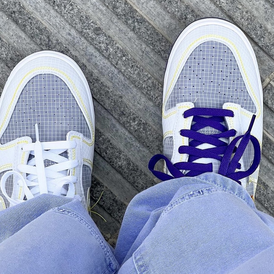 Nike x Union Dunk Low Passport Pack Court Purple White 착용 스타일