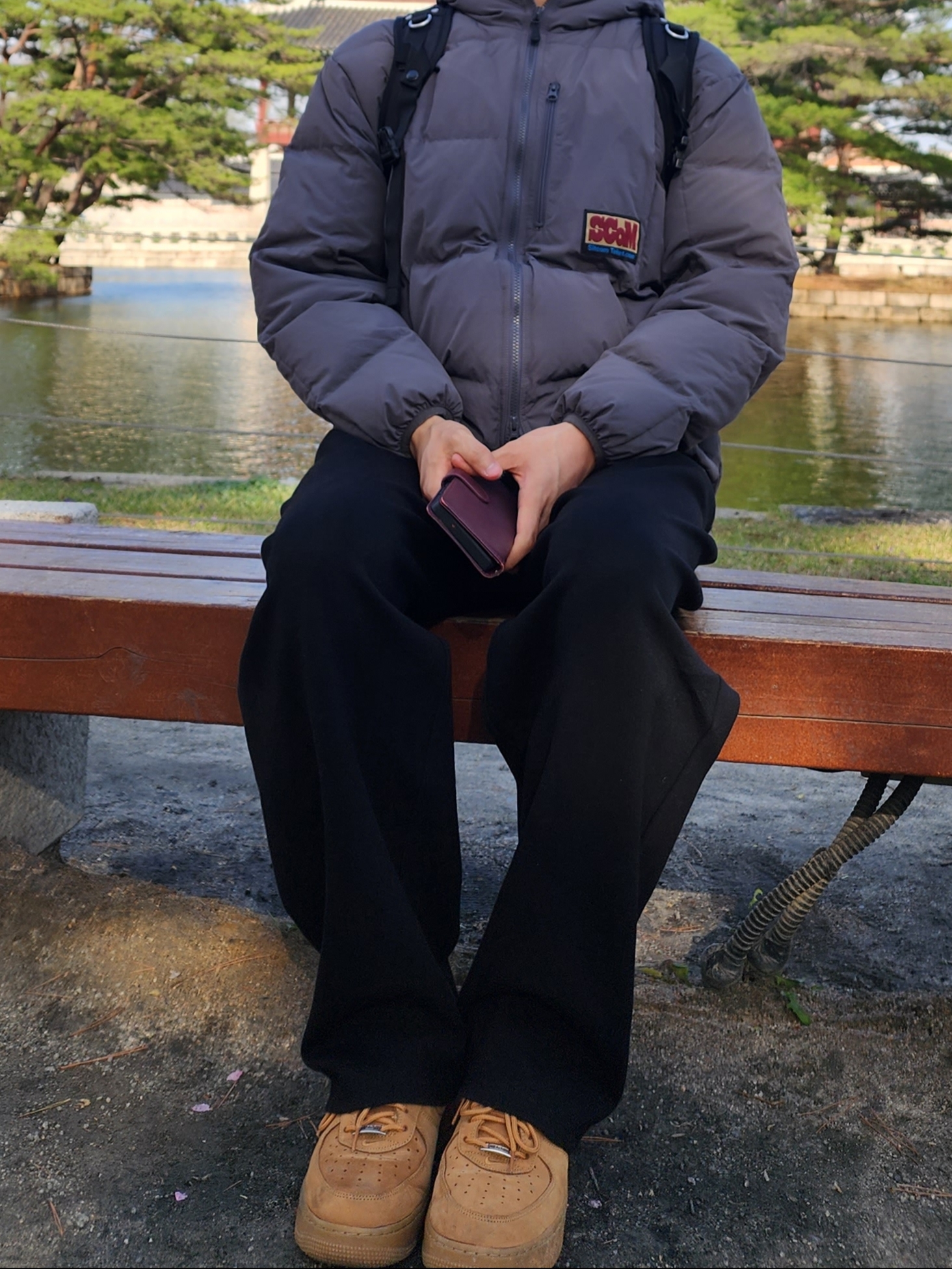 Nike x Supreme Air Force 1 Low Flax 착용 스타일