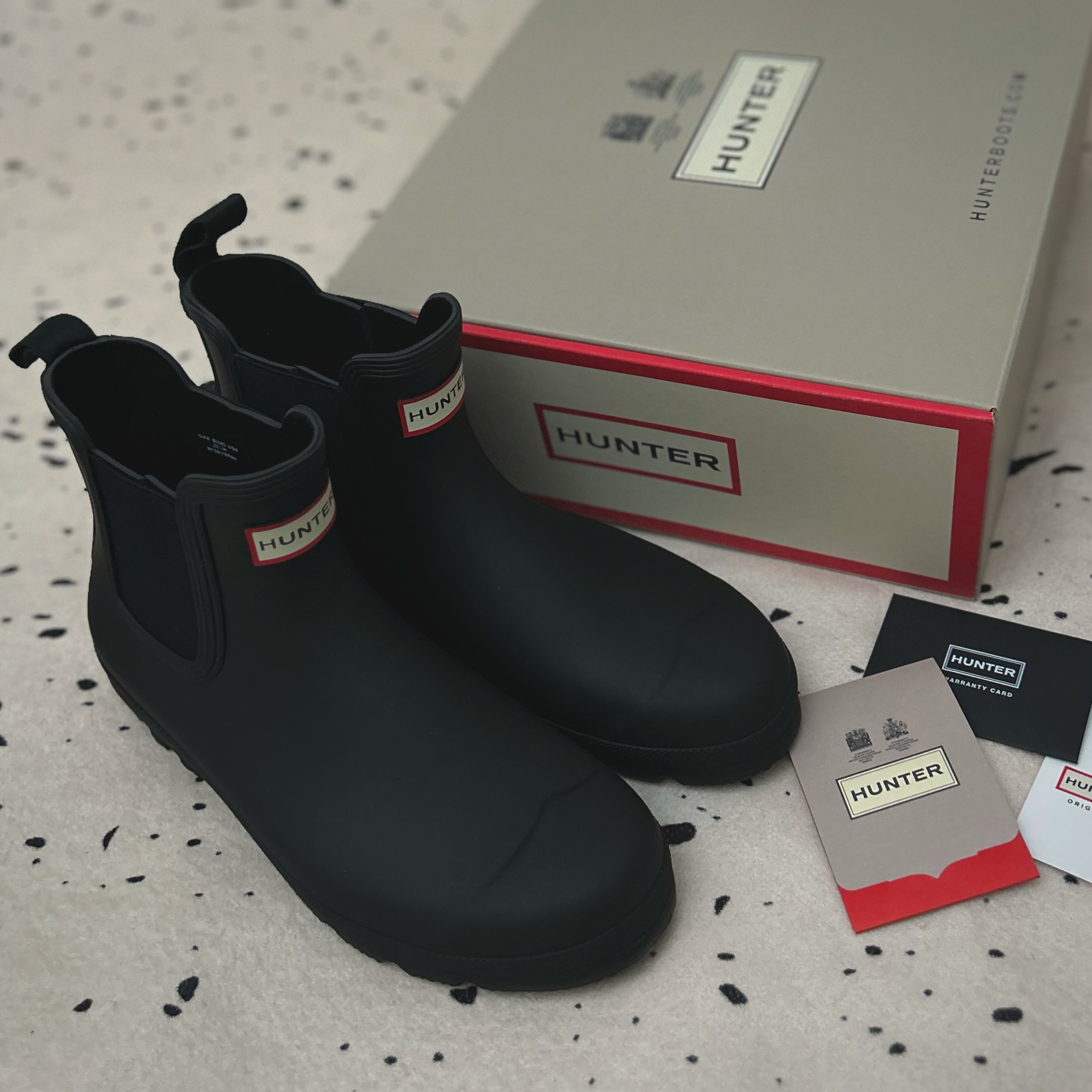 Hunter Original Chelsea Boots Black 착용 스타일