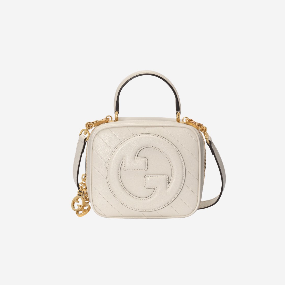 Gucci Blondie Top Handle Bag White Leather 상세 이미지 1