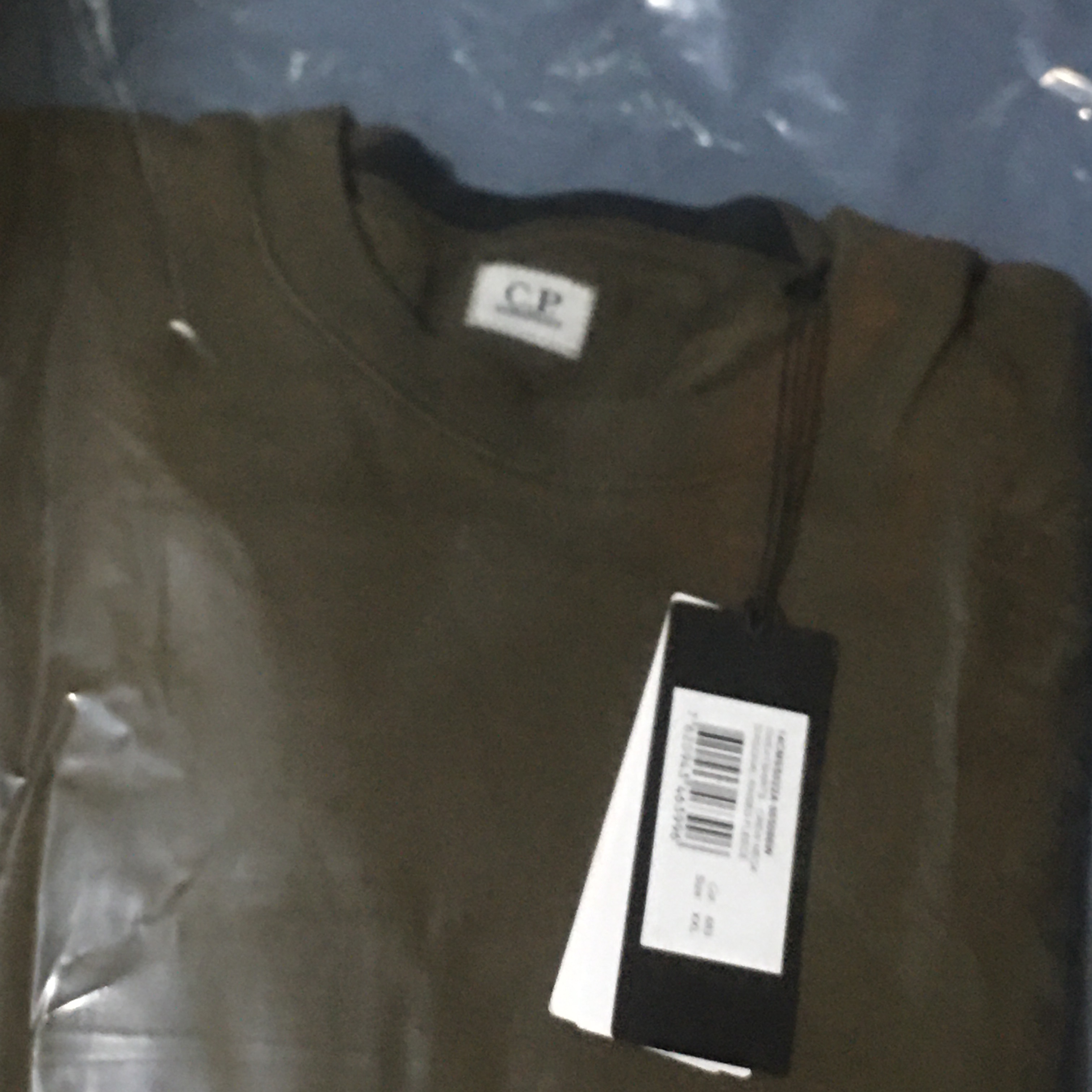 C.P. Company Diagonal Raised Fleece Sweatshirt Ivy Green - 23SS 착용 스타일 - 1