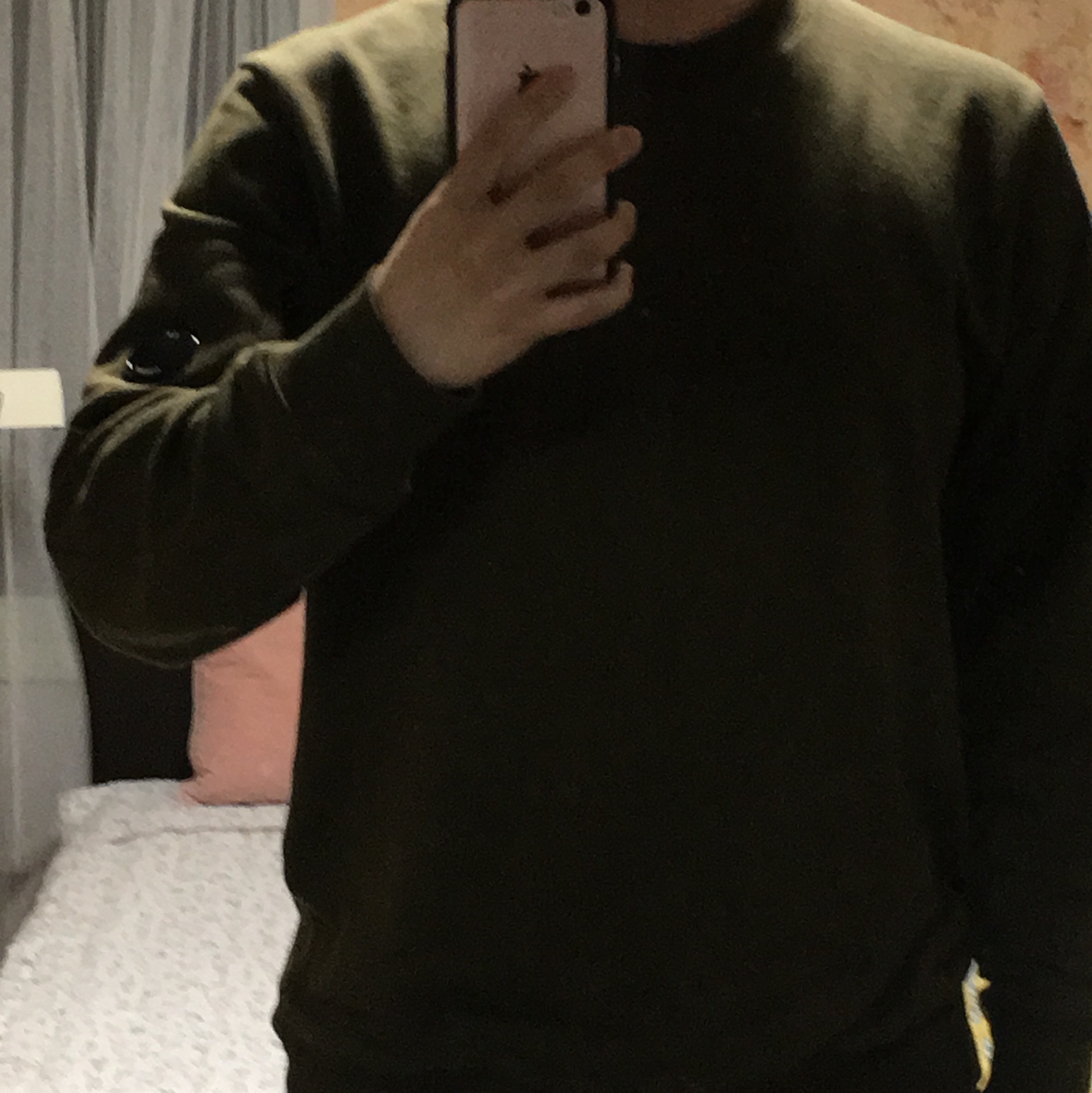 C.P. Company Diagonal Raised Fleece Sweatshirt Ivy Green - 23SS 착용 스타일 - 3