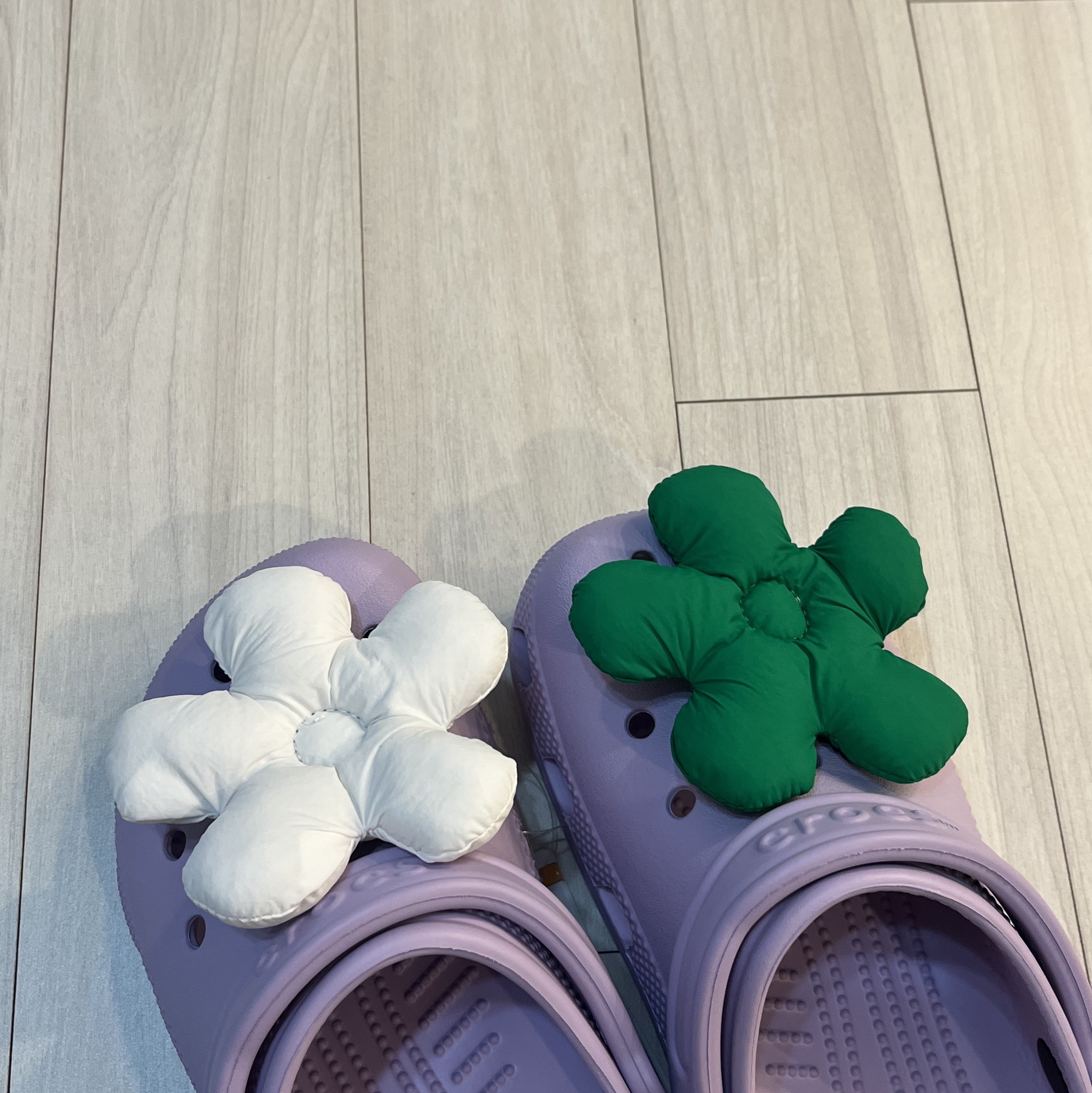 (Kids) Crocs Classic Clog Lavender 착용 스타일