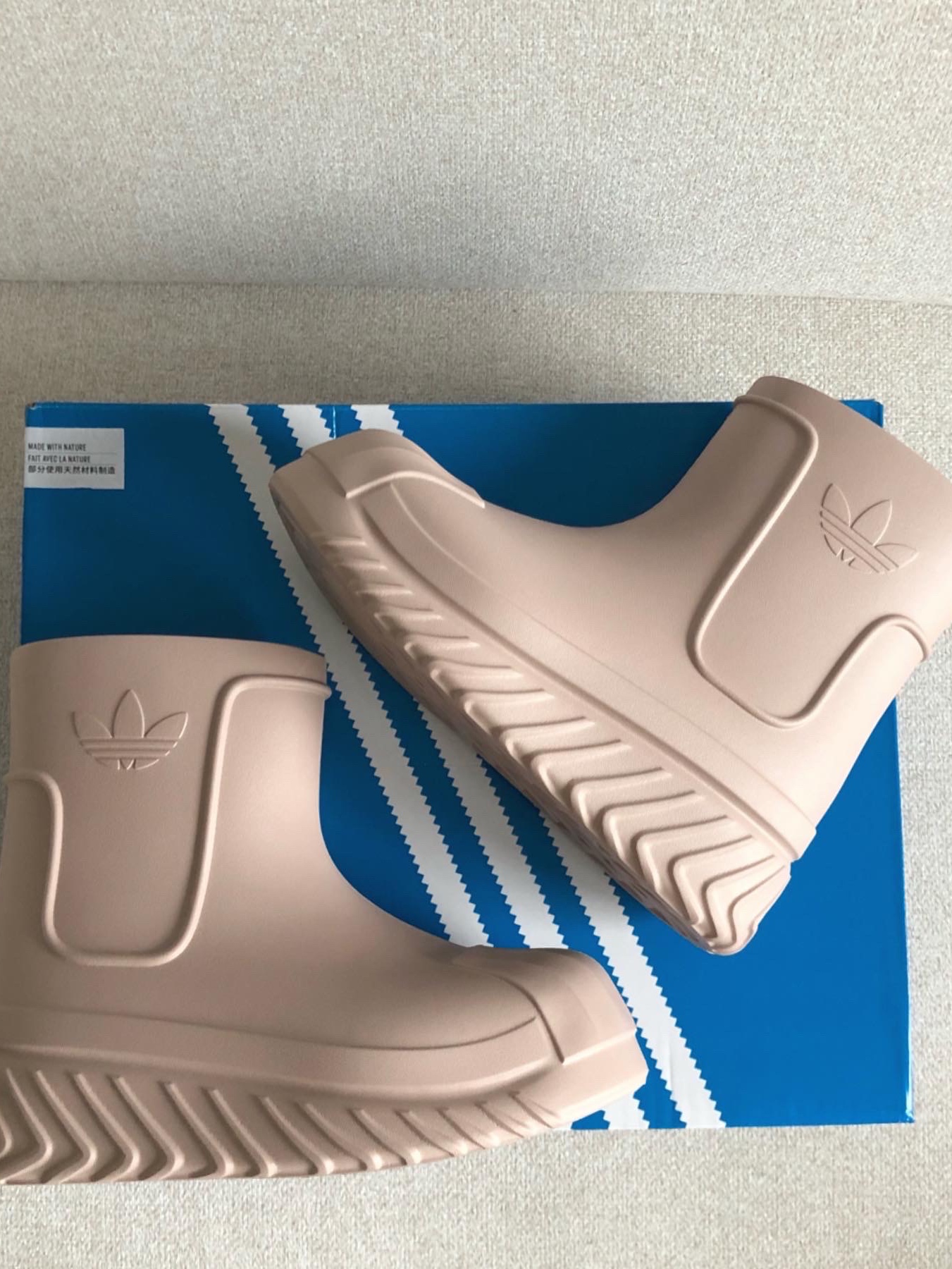 (W) Adidas Adifom Superstar Boot Wonder Taupe 착용 스타일 - 2