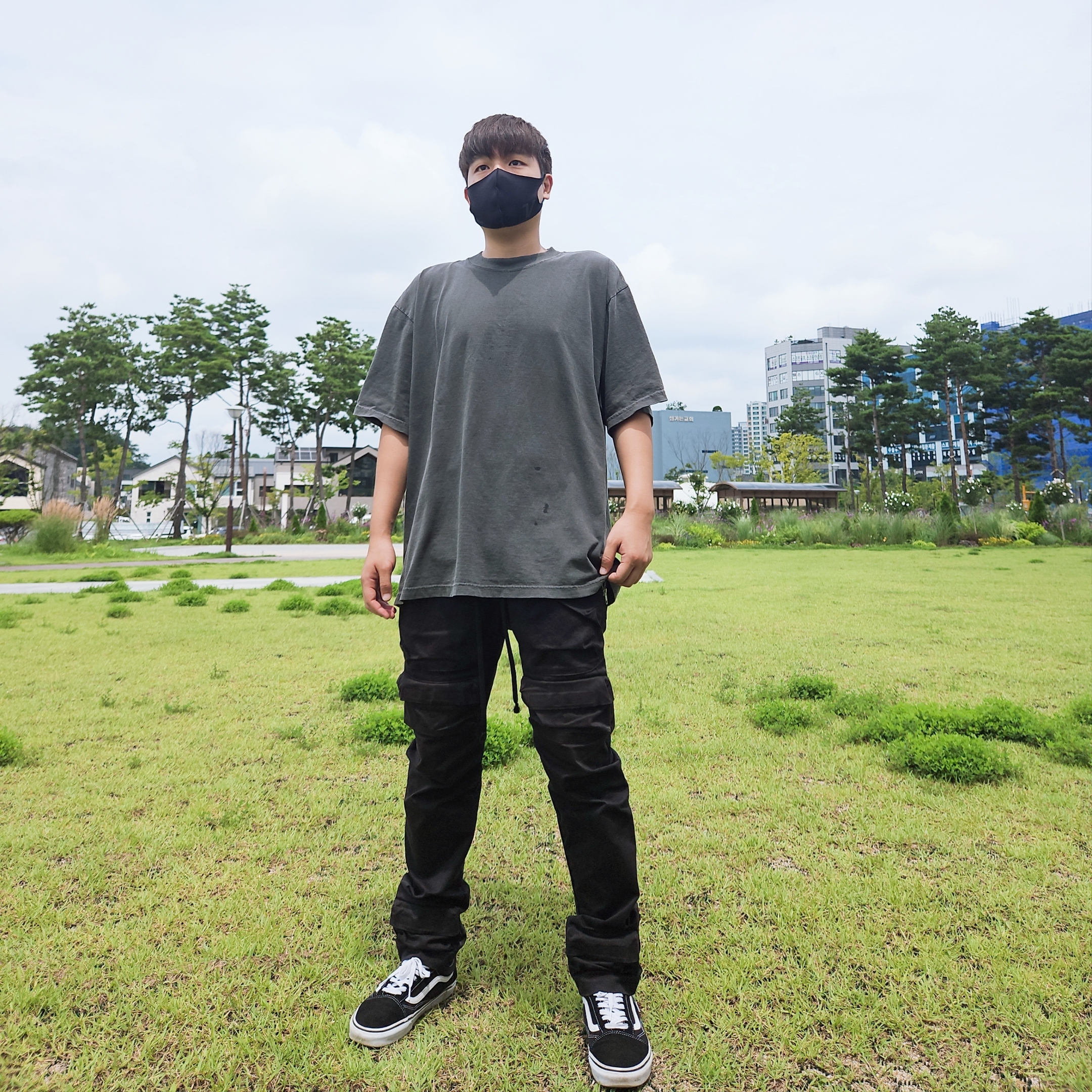 Grailz Flight Pocket Pants Black 착용 스타일 - 2