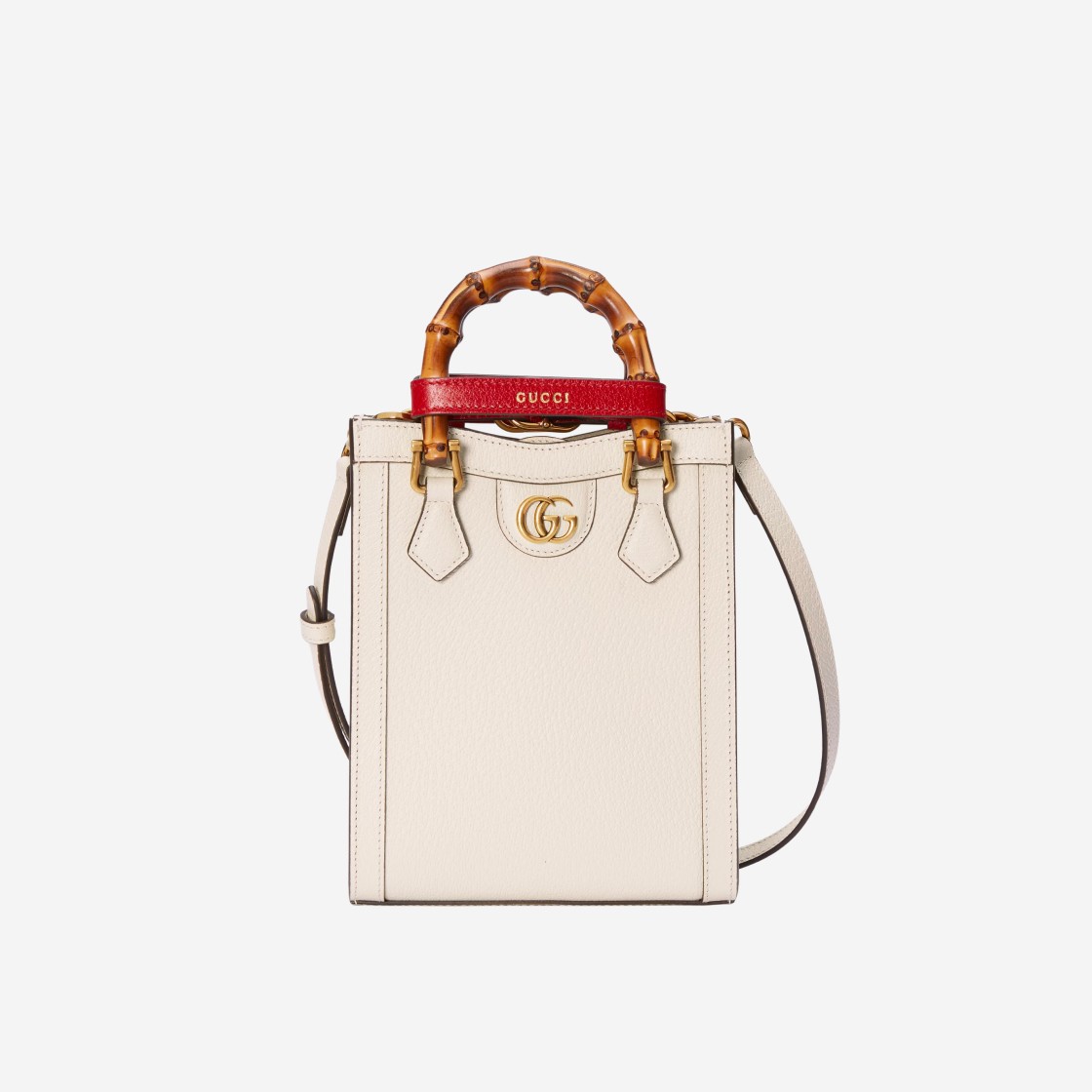 Gucci Diana Mini Tote Bag White Leather 상세 이미지 1