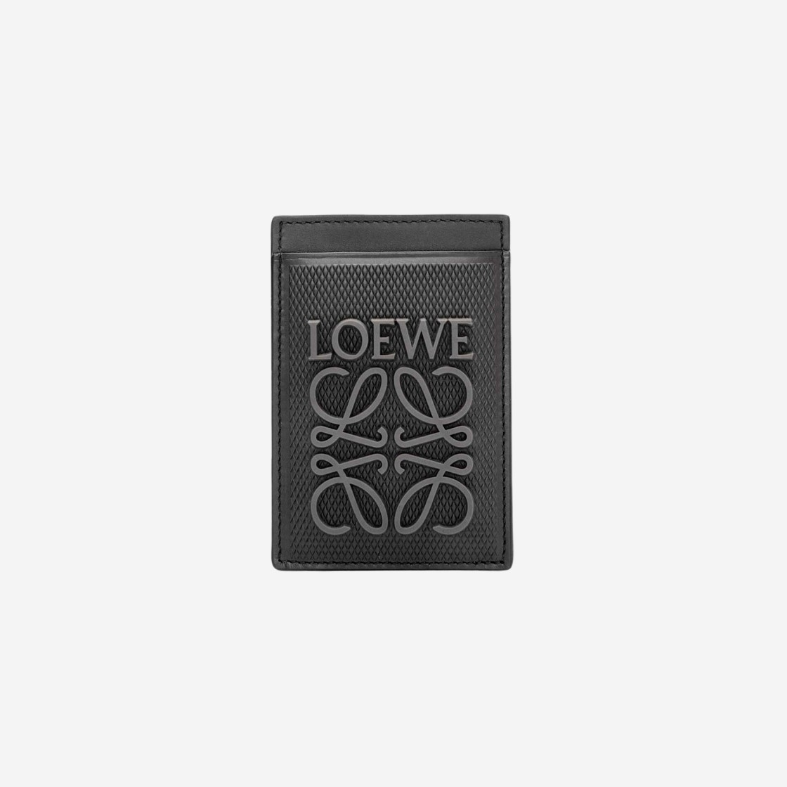 Loewe Slim Card Holder in Diamond Calfskin Black 상세 이미지 1