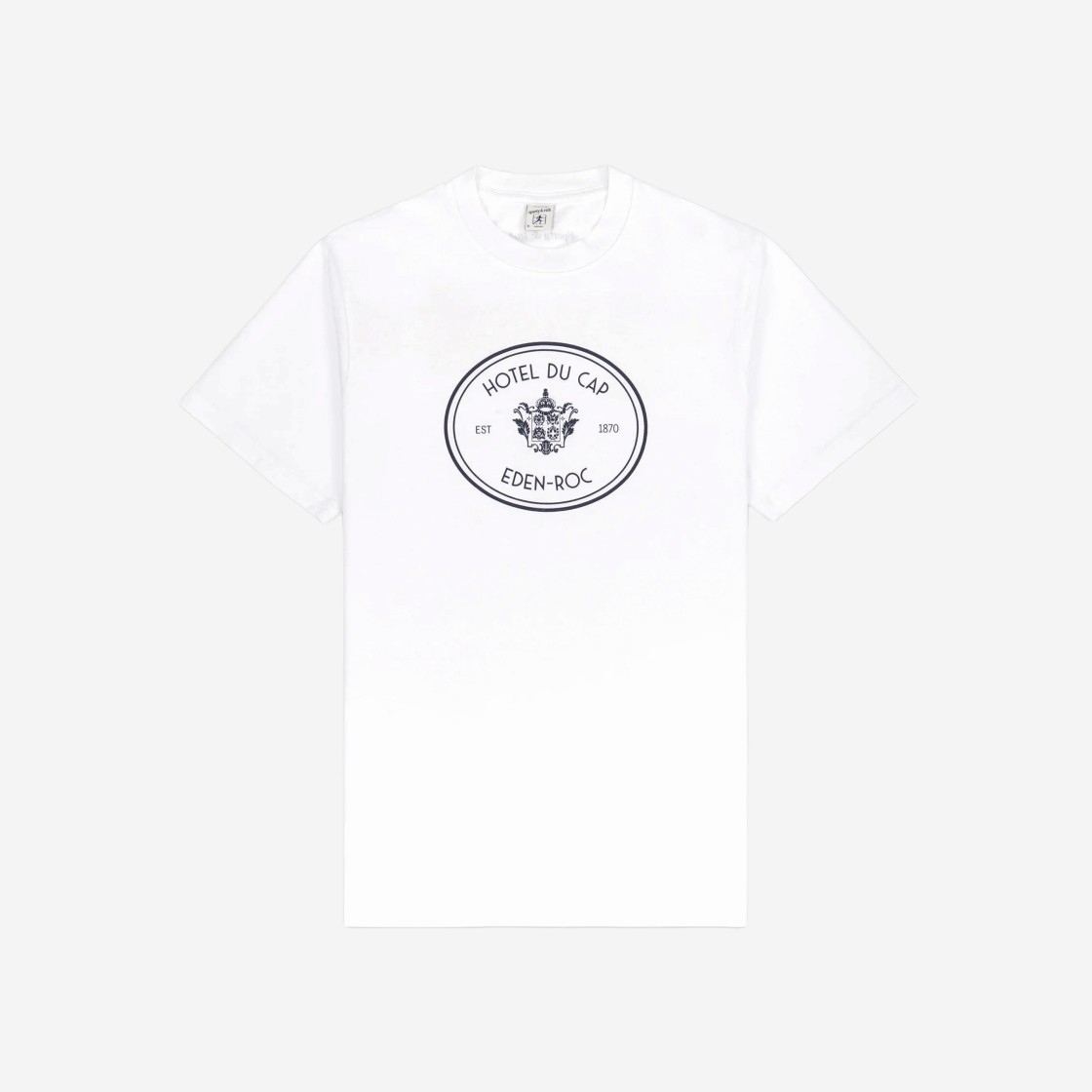 Sporty & Rich x Hotel Du Cap-Eden-Roc Eden Crest T-Shirt White Navy 상세 이미지 1