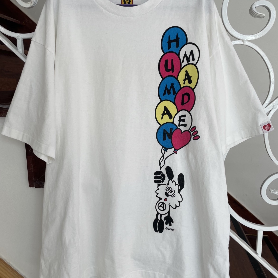 Human Made x Verdy Vick T-Shirt White 착용 스타일 - 1