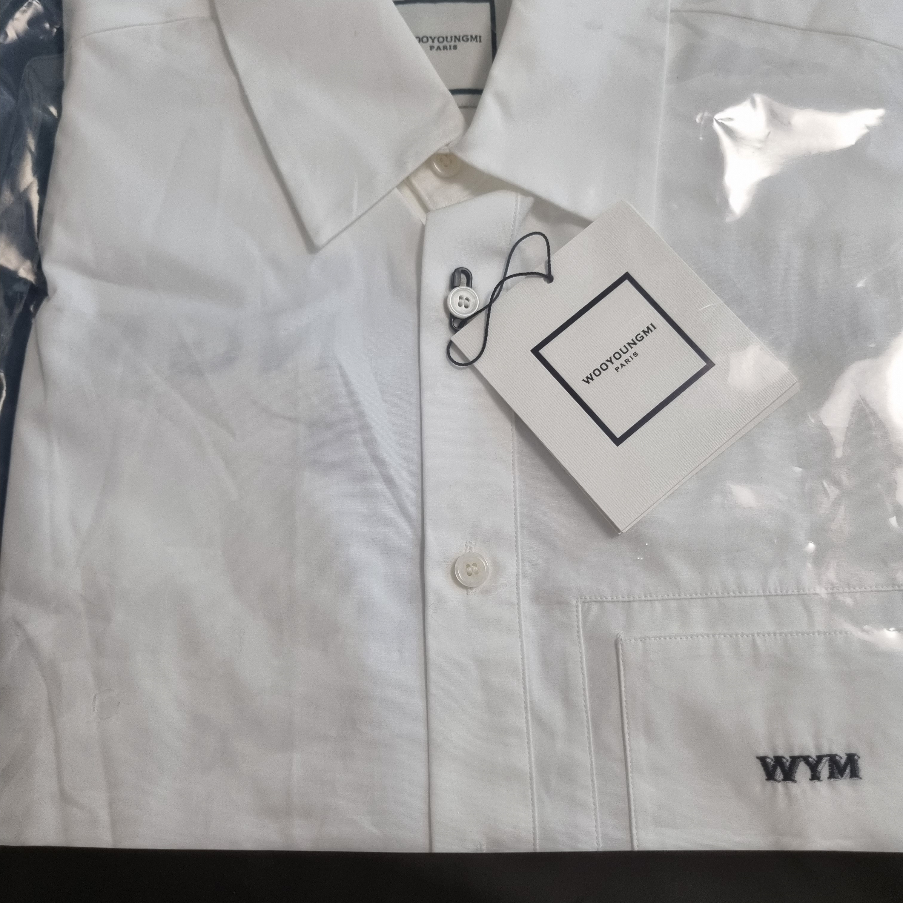 Wooyoungmi Cotton Back Logo Shirt White - 23SS 착용 스타일