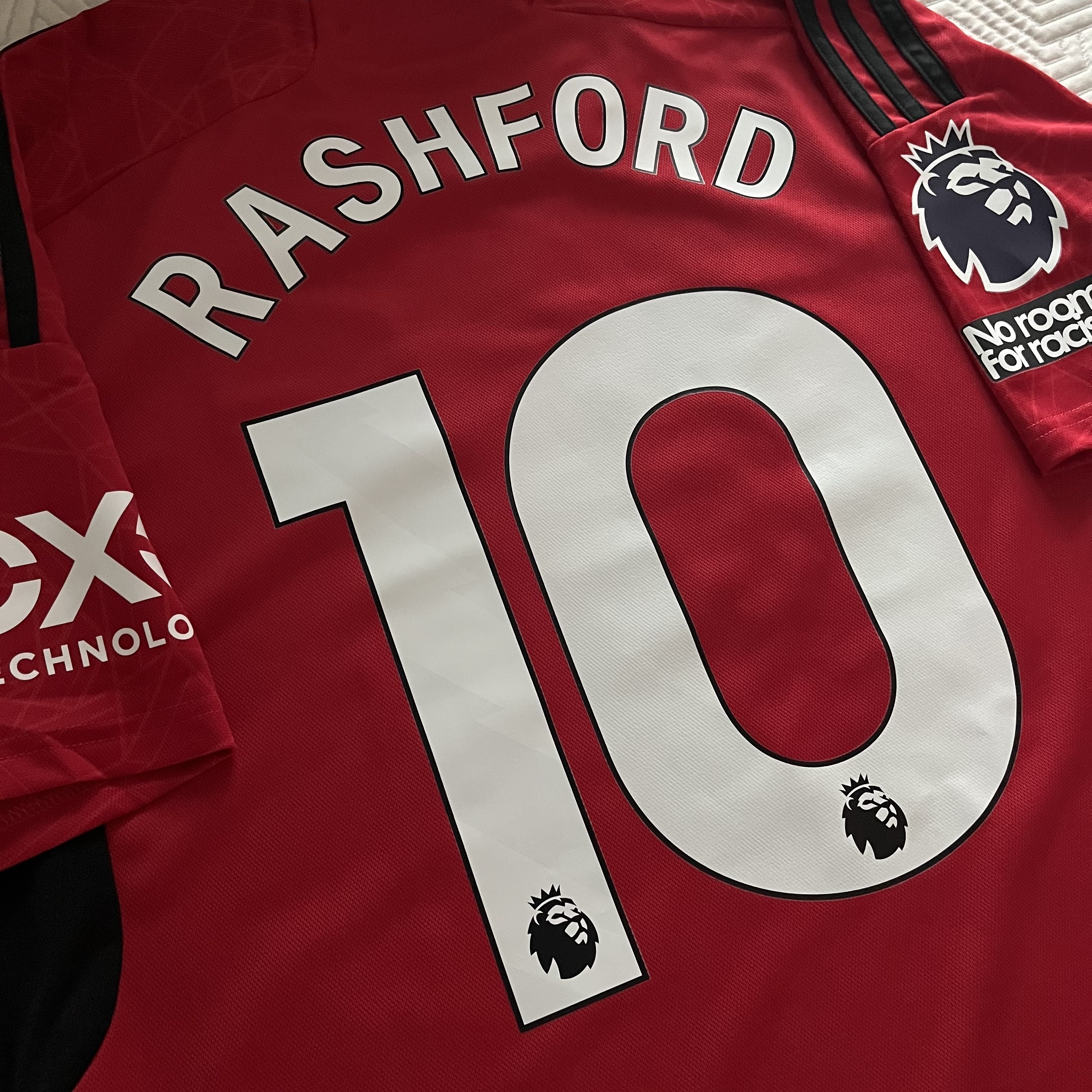 Adidas Manchester United 2023/24 Home Jersey Team Collegiate Red - KR Sizing (Non Marking Ver.) 착용 스타일