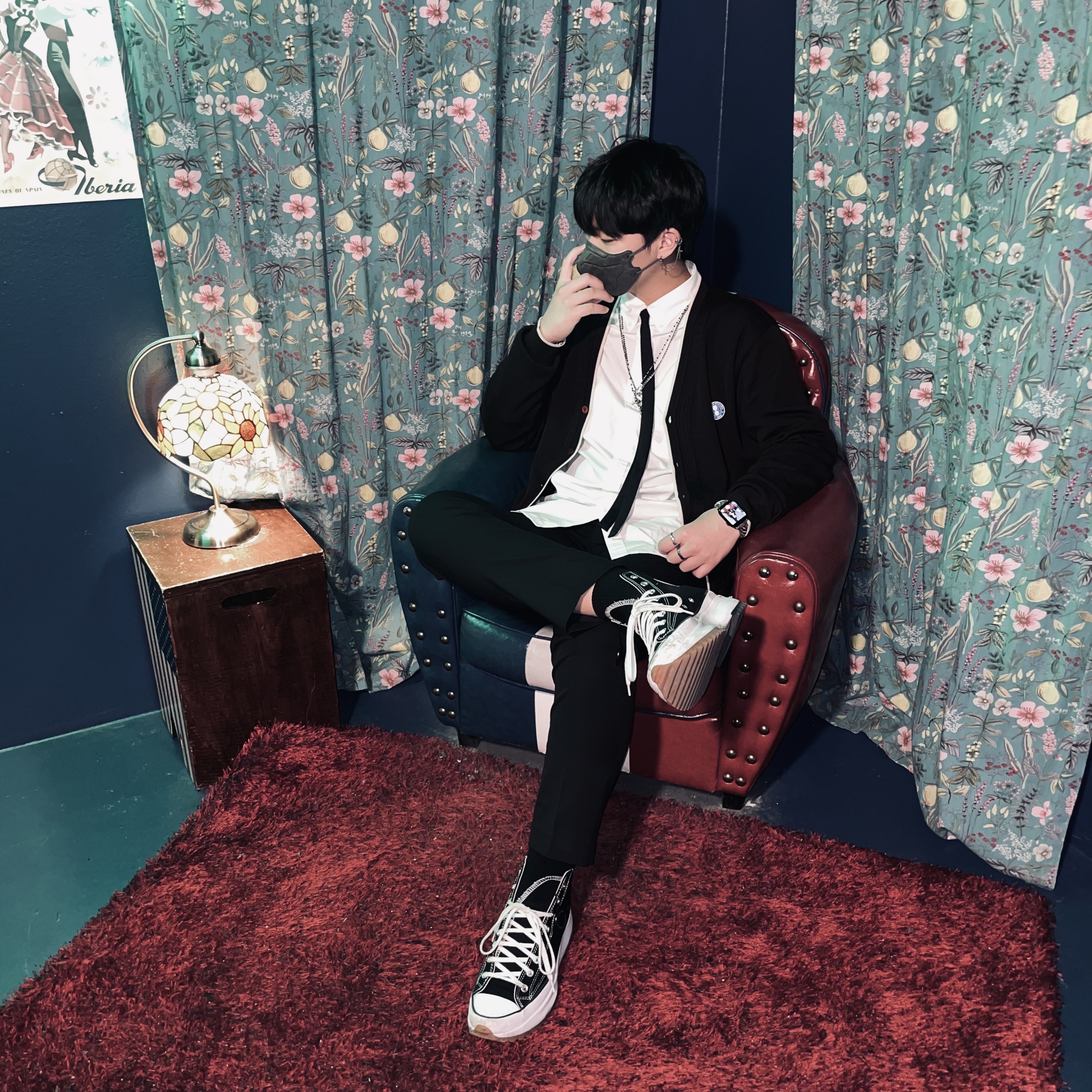 Converse Run Star Hike Hi Black White Gum 착용 스타일