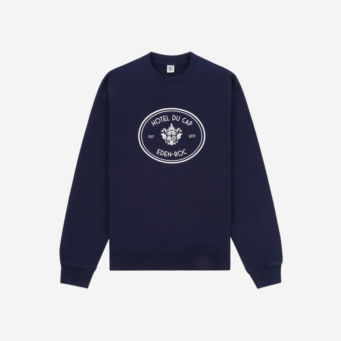 Sporty & Rich x Hotel Du Cap-Eden-Roc Eden Crest Crewneck Navy White 상세 이미지 1