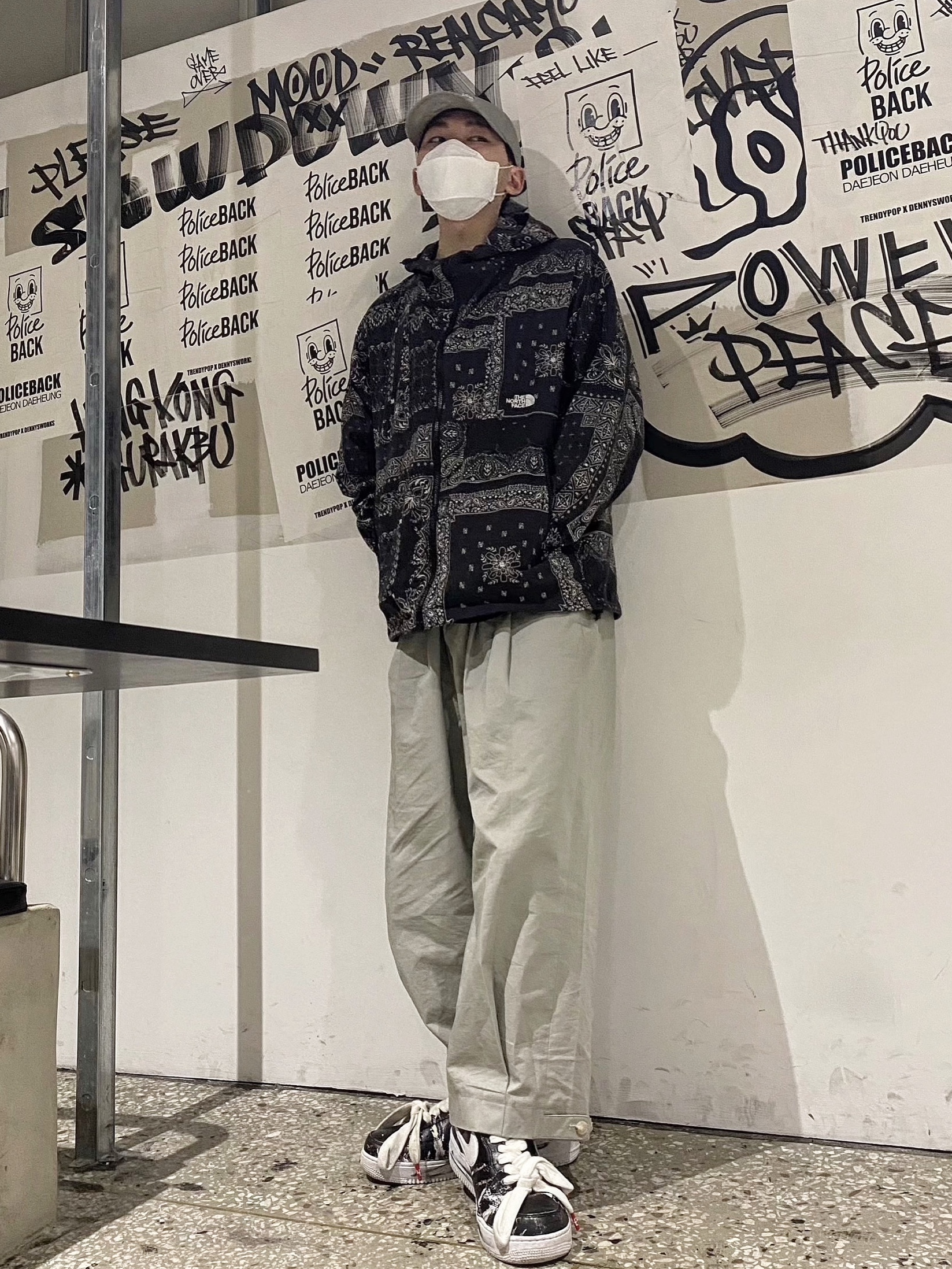 Stone Island 99576 Nylon Metal 6-Panel Cap Aqua - 22FW, The North Face Novelty GTX Mountain Jacket Black 착용 스타일 - 1