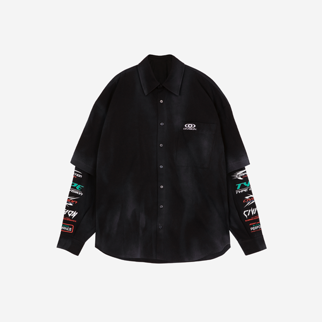 CVSP00000KA [KREAM 단독] Civision by CSC Hybrid Layered Shirts Washed Black