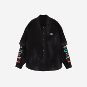 [KREAM 단독] Civision by CSC Hybrid Layered Shirts Washed Black