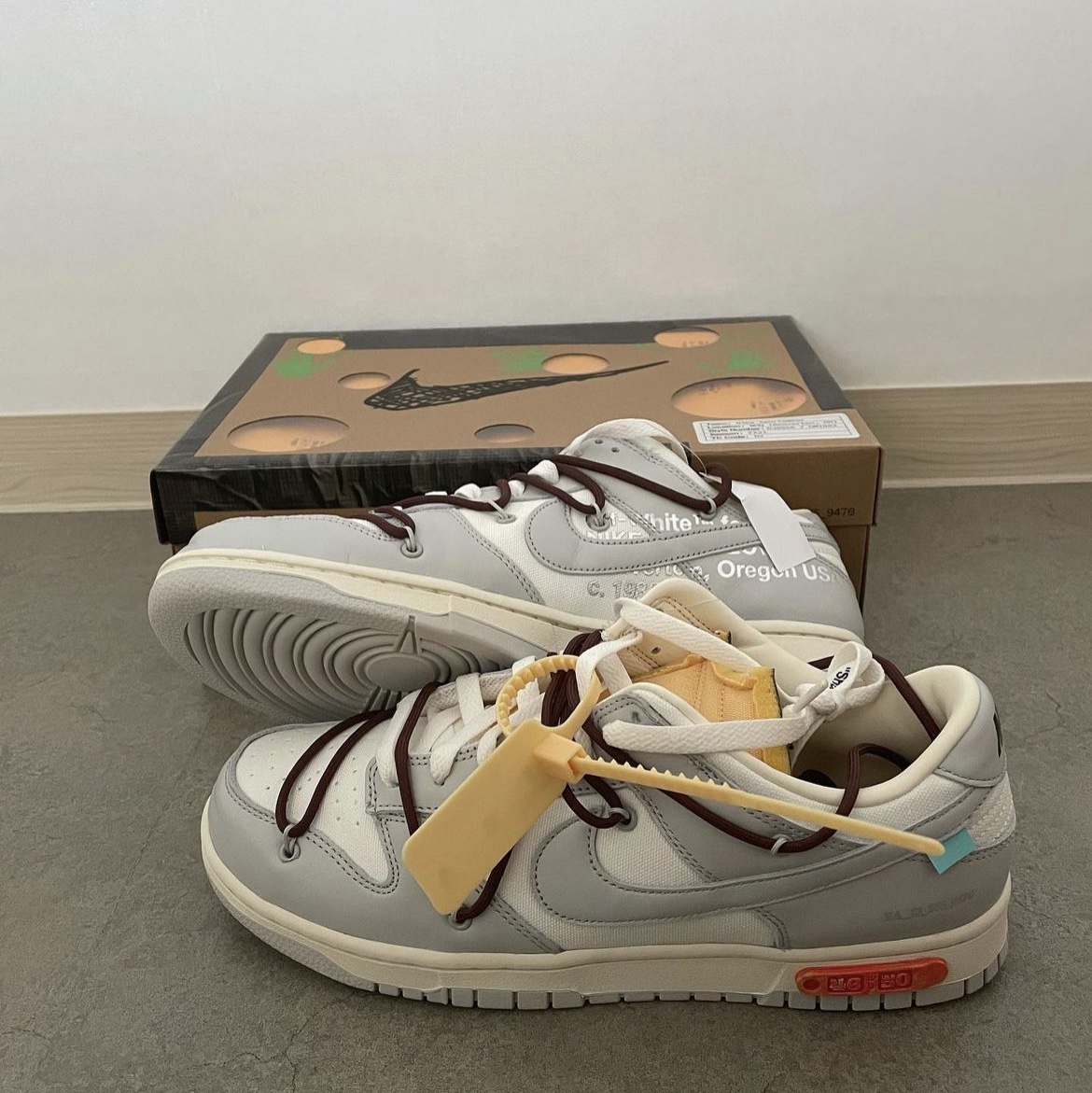 Nike x Off-White Dunk Low The 50 - Lot 46 착용 스타일