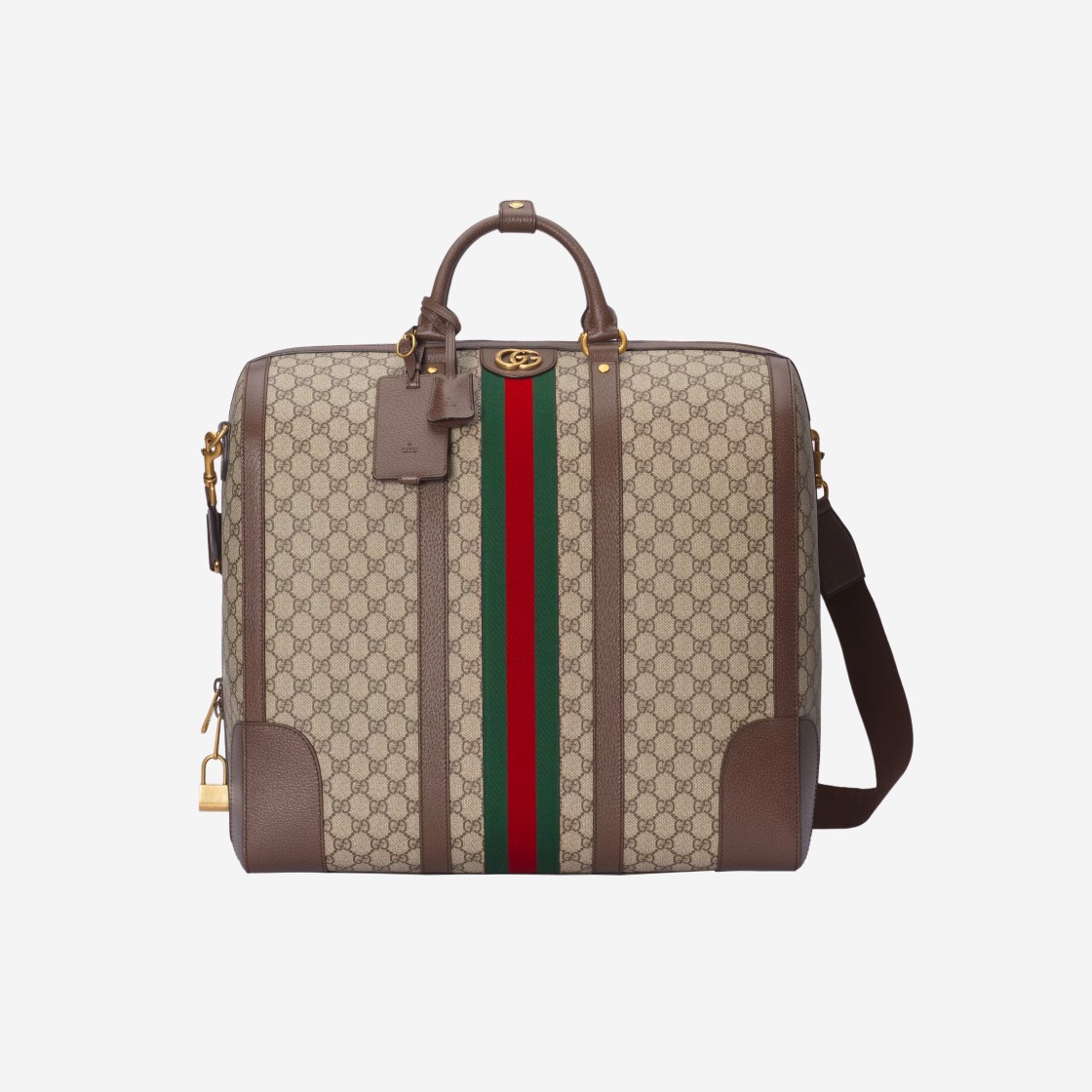 Gucci Savoy Duffle Bag Beige Ebony Supreme 상세 이미지 1