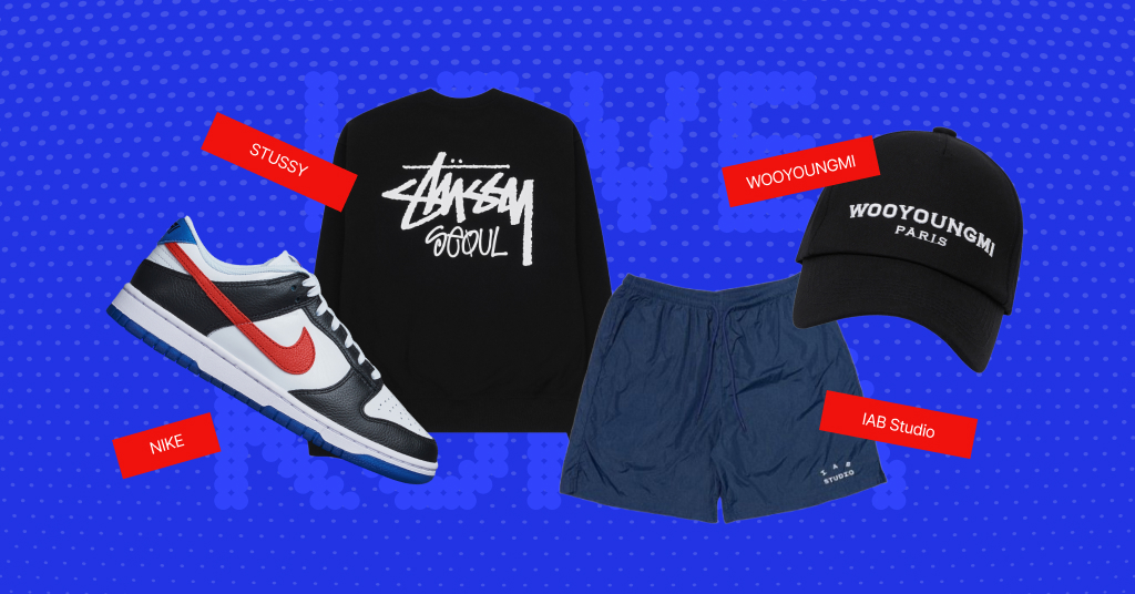 아이앱 스튜디오 워크 셔츠 스카이 블루 - 더현대 서울 한정