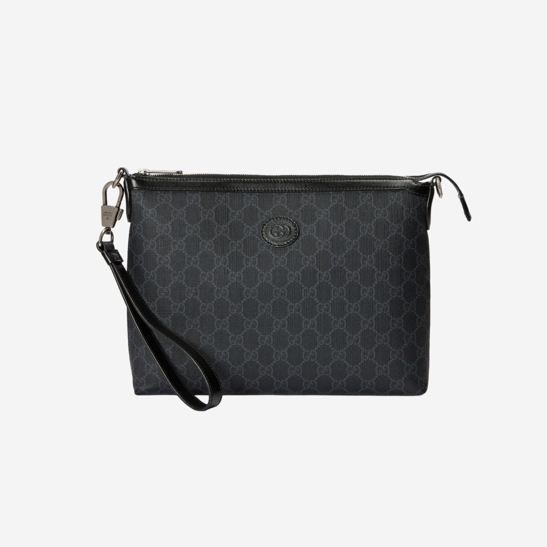 Gucci Messenger Bag with Interlocking G Black Supreme 상세 이미지 1