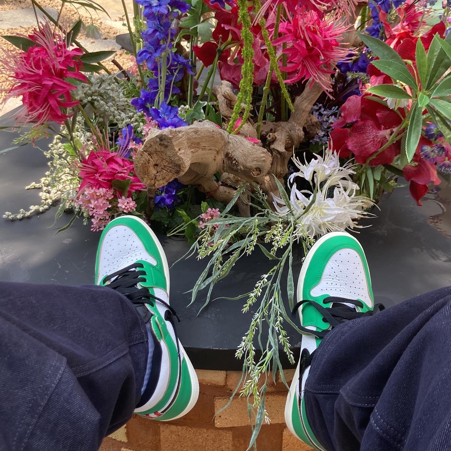 (W) Jordan 1 Retro High OG Lucky Green 착용 스타일