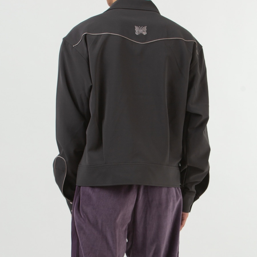 Needles Piping Cowboy Jacket Charcoal 착용 스타일 - 2