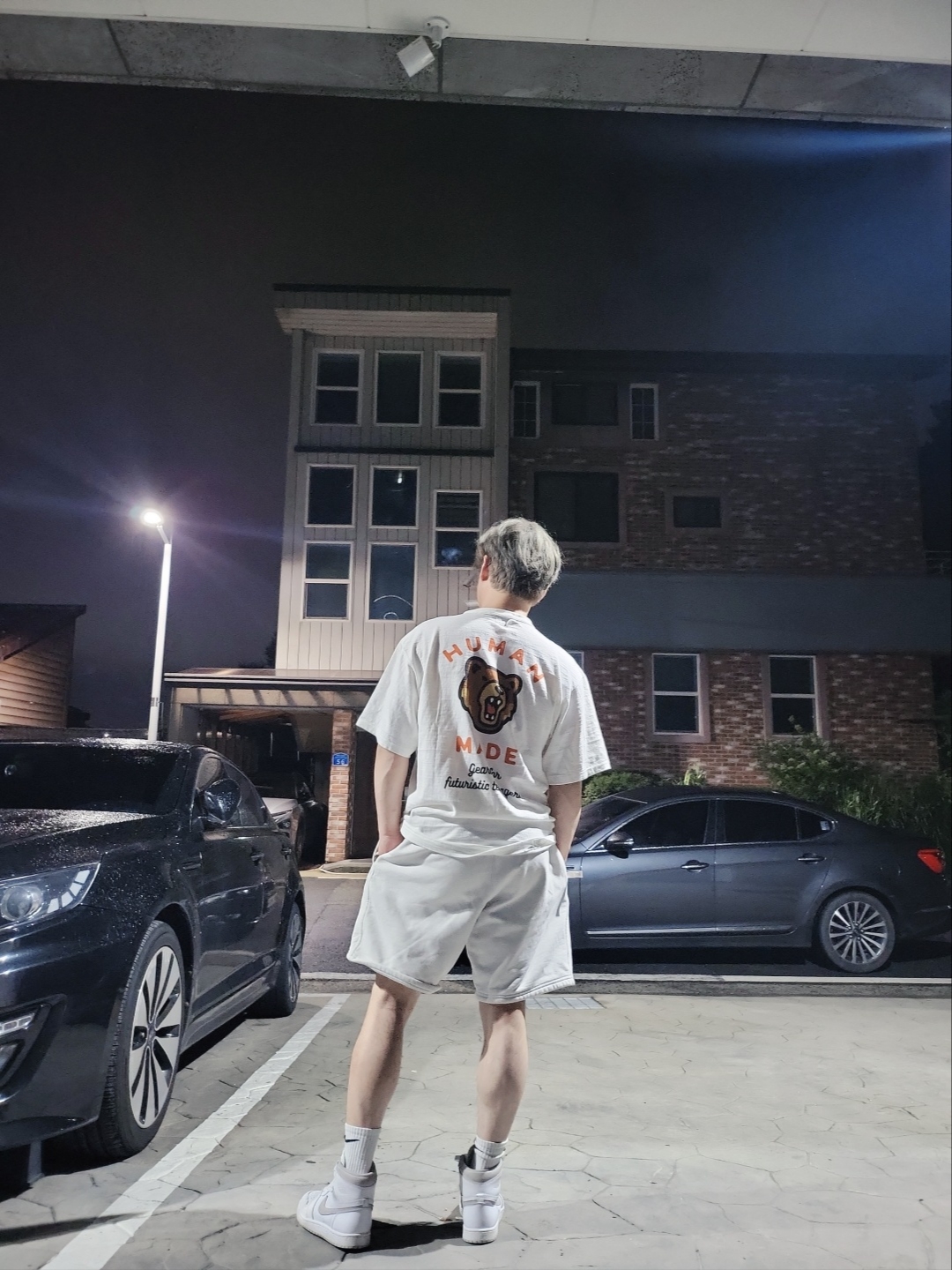 Human Made Pocket T-Shirt #1 White 착용 스타일