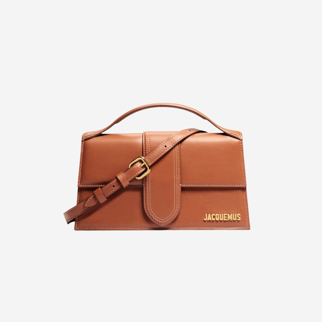 Jacquemus Le Grand Bambino Crossbody Flap Bag Light Brown 상세 이미지 1