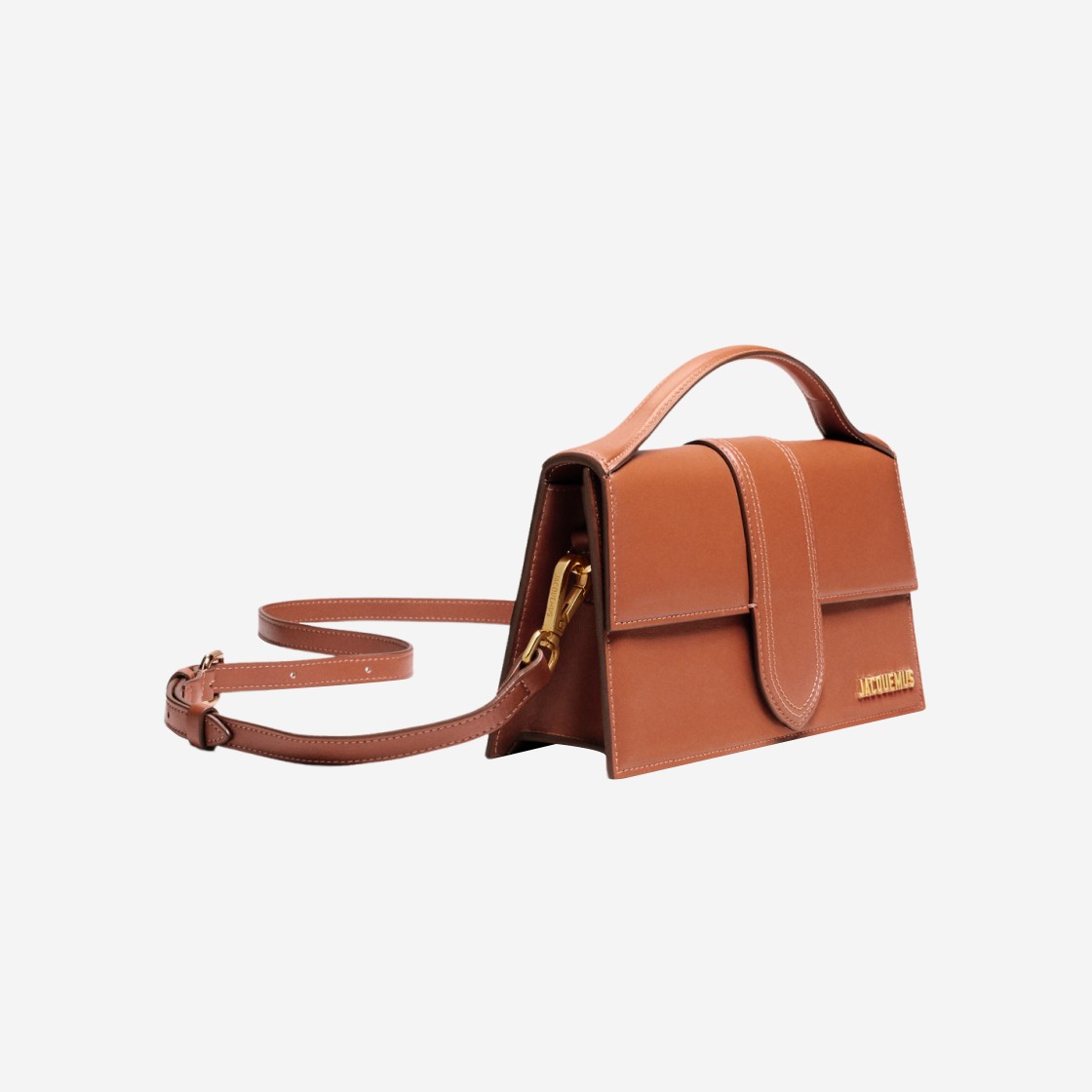 Jacquemus Le Grand Bambino Crossbody Flap Bag Light Brown 상세 이미지 3