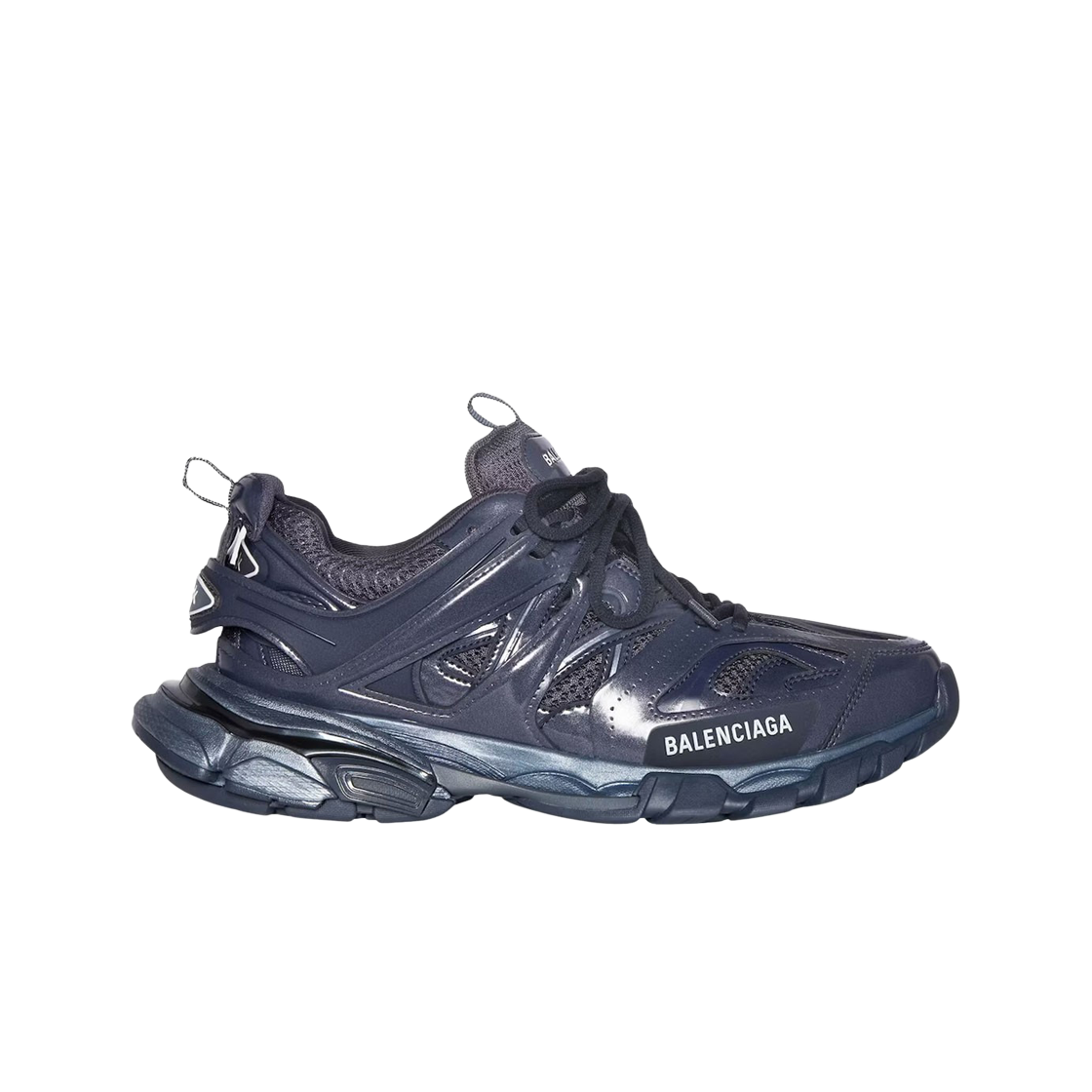 발렌시아가 트랙 스니커즈 메탈릭 그레이 네이비(Balenciaga Track Sneakers Metallic Grey Navy) - 1