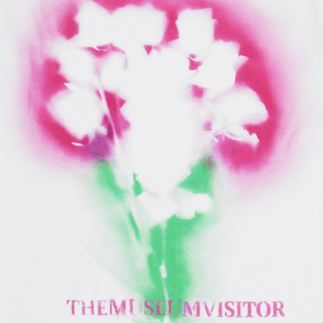 THE MUSEUM VISITOR★韓国★ROSE SPRAY PRINTED T-SHIRTS 半袖T ROSE SPRAY PRINTED T-SHIRTS (WHITE) : THE MUSEUM VISITOR
