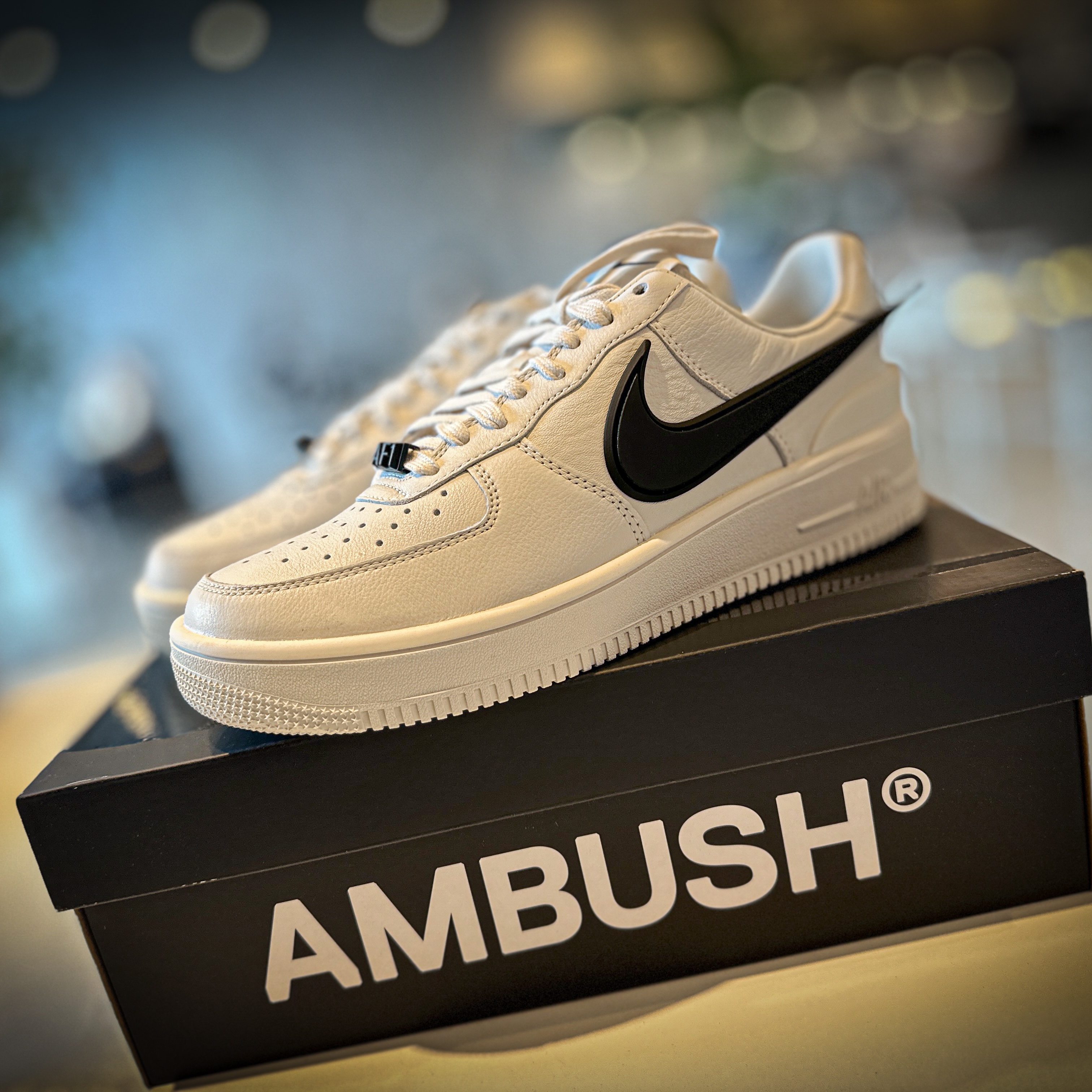 Nike x Ambush Air Force 1 Low SP Phantom, Stussy Stock Bucket Hat Black 착용 스타일 - 3