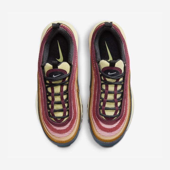 Nike Air Max 97 Have a Nike Day, Nike Air Max 97 OG Atlantic Blue and Voltage Yellow 착용 스타일 - 4